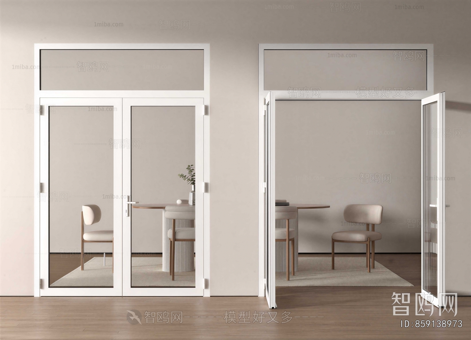 Modern Double Door