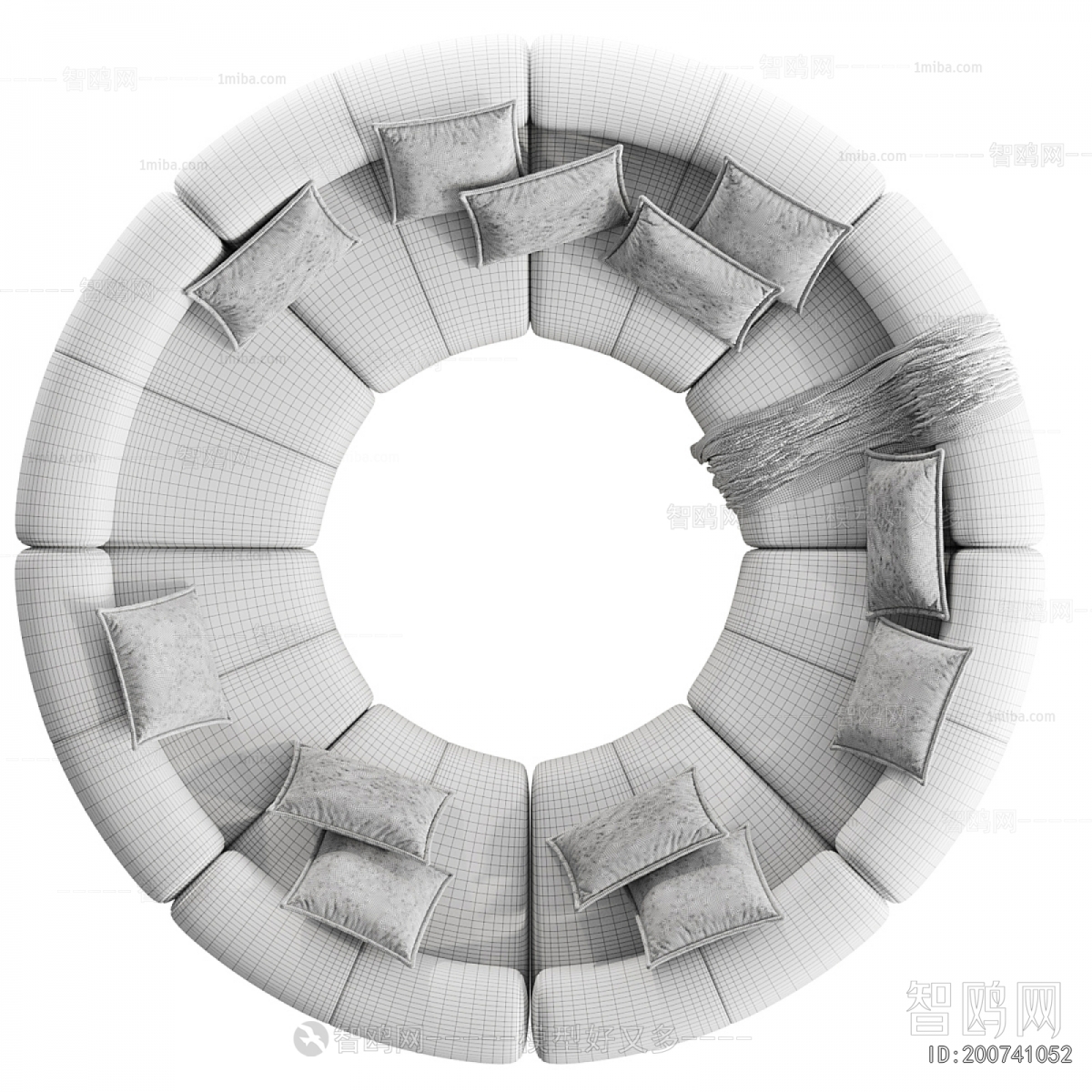 Modern Curved Sofa