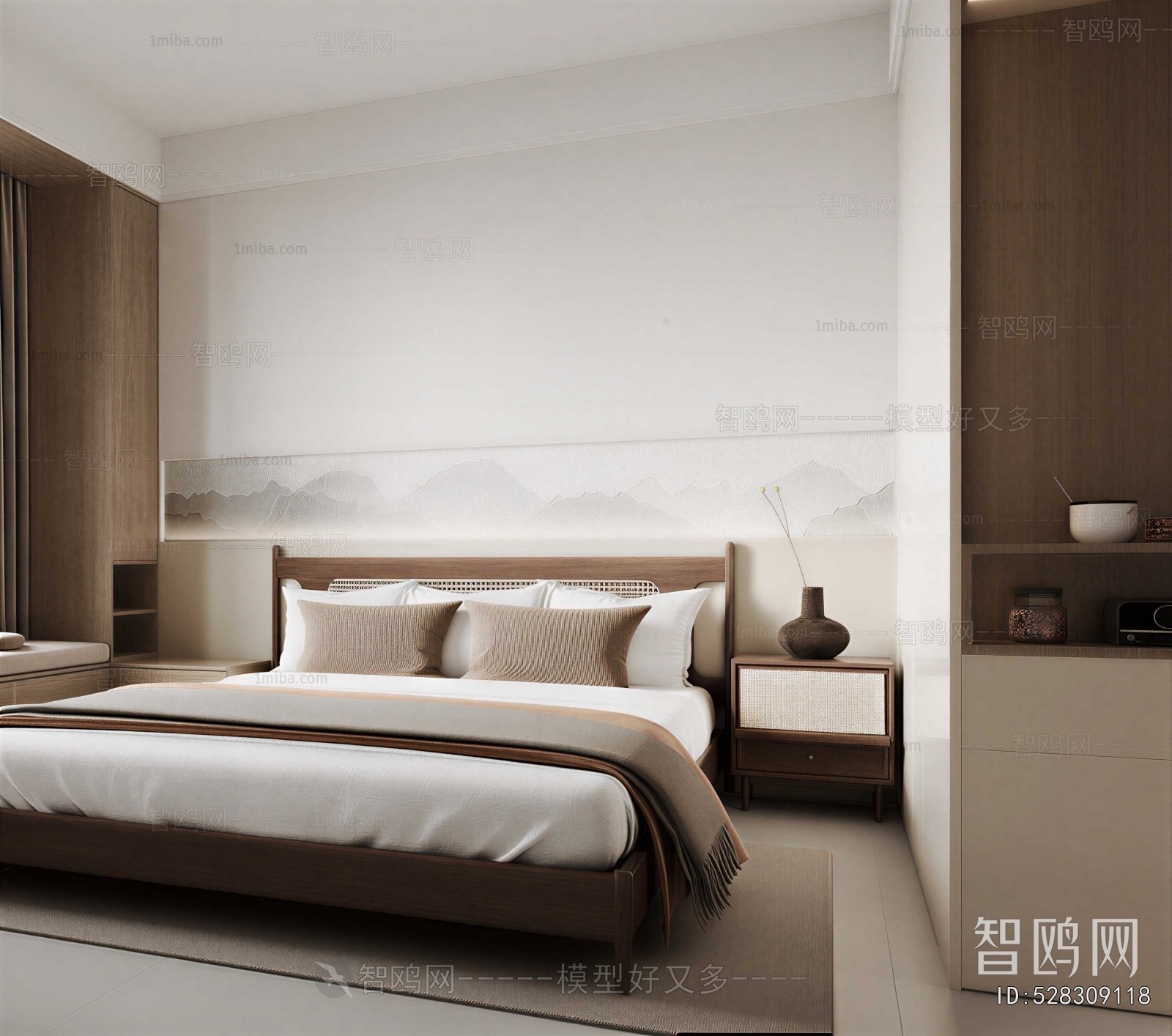 New Chinese Style Bedroom