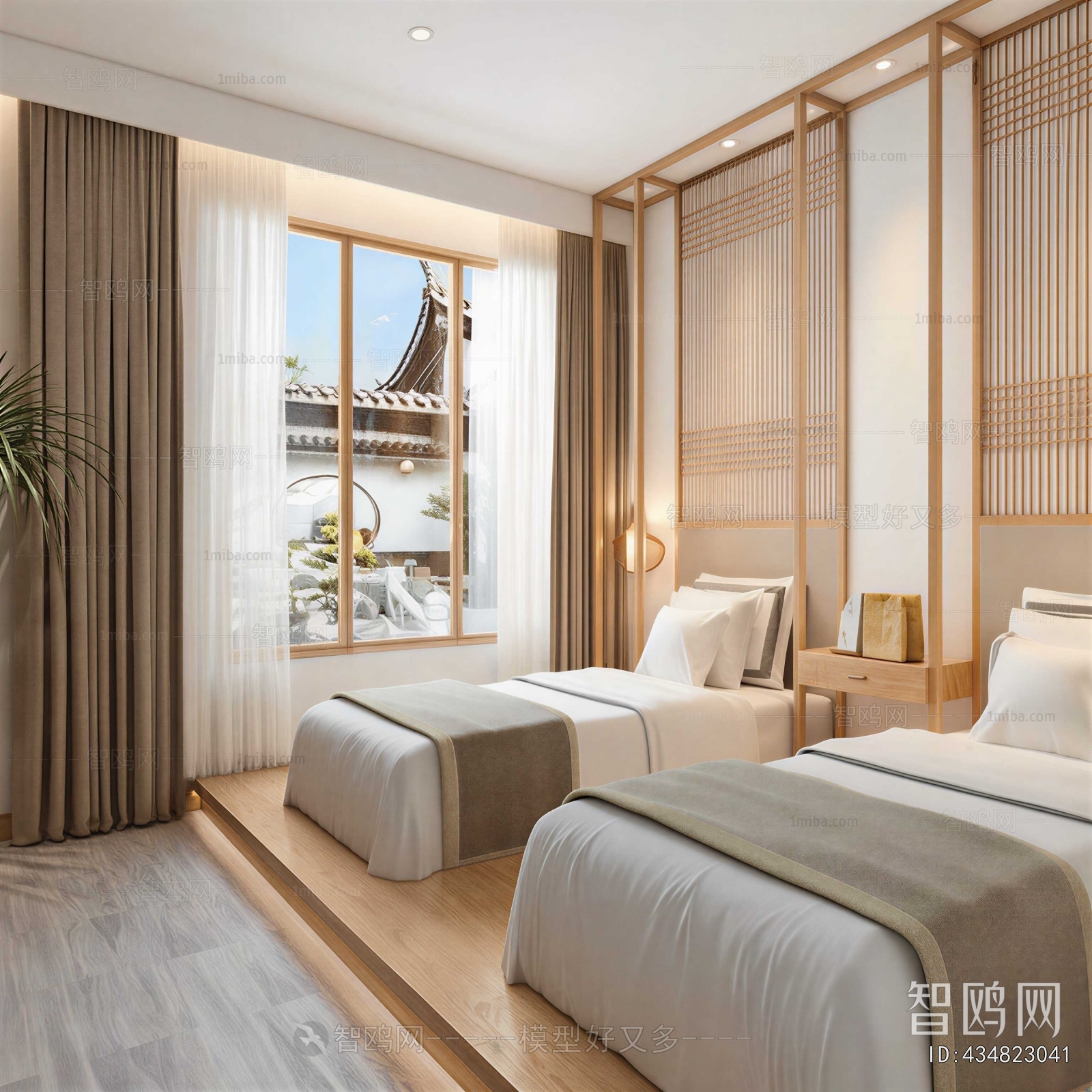 New Chinese Style Bedroom