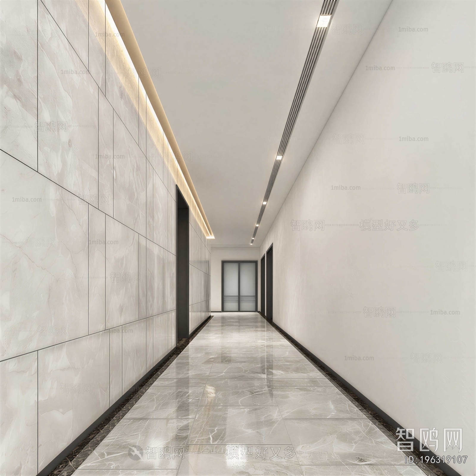 Modern Office Aisle