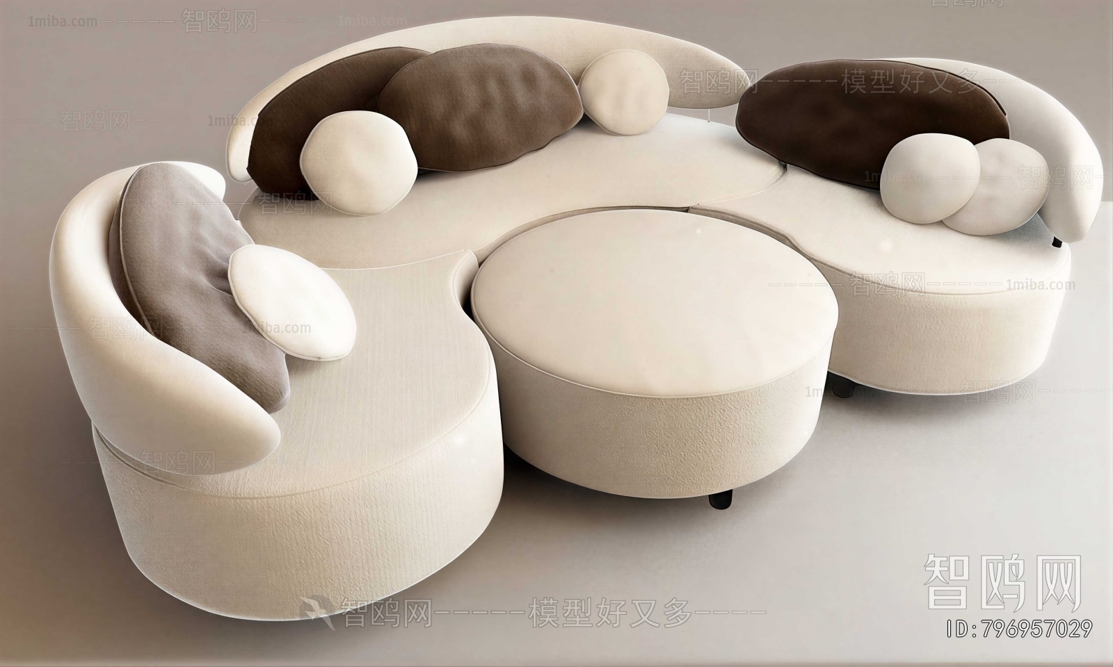 Modern Curved Sofa