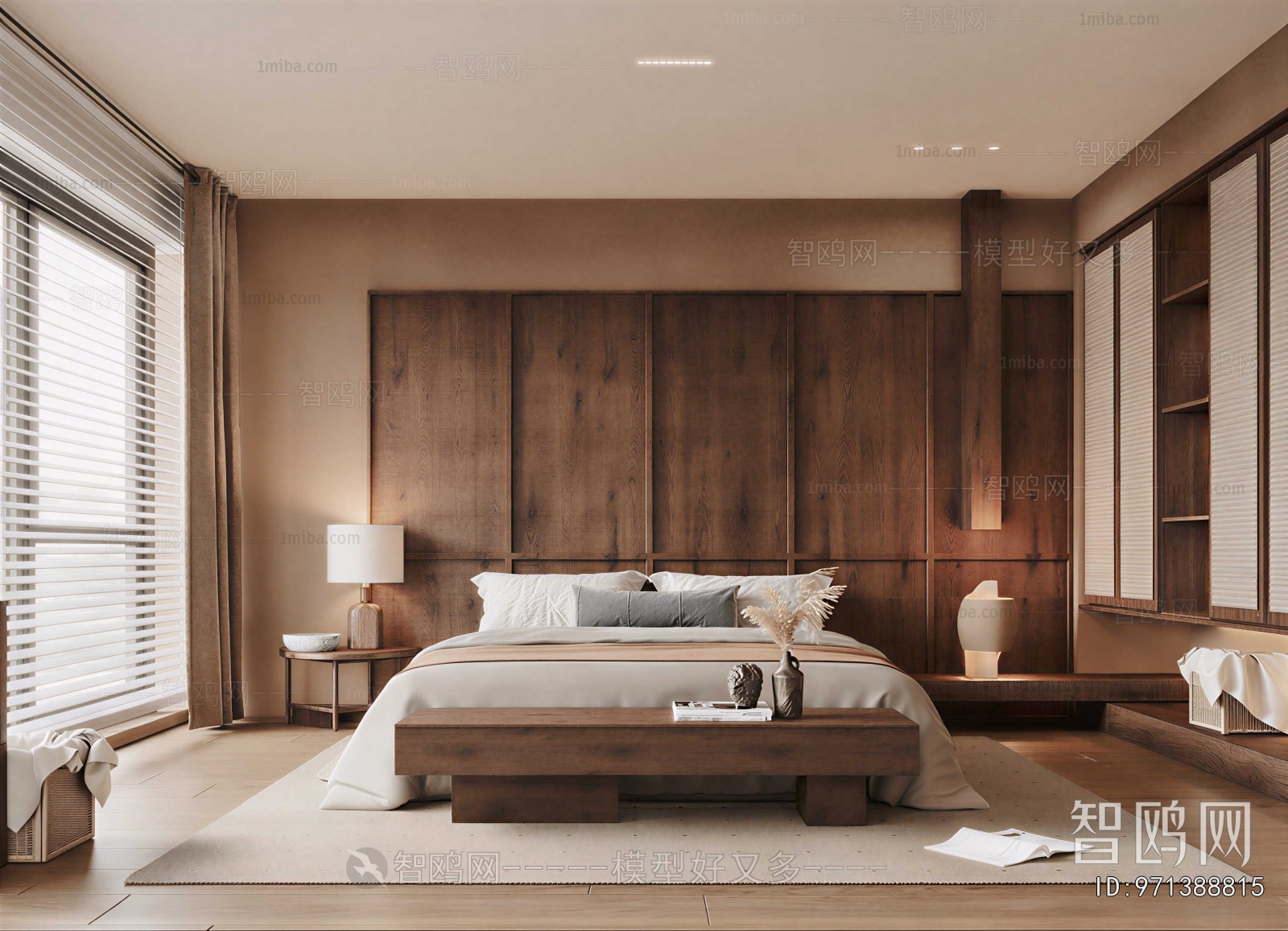 Wabi-sabi Style Bedroom