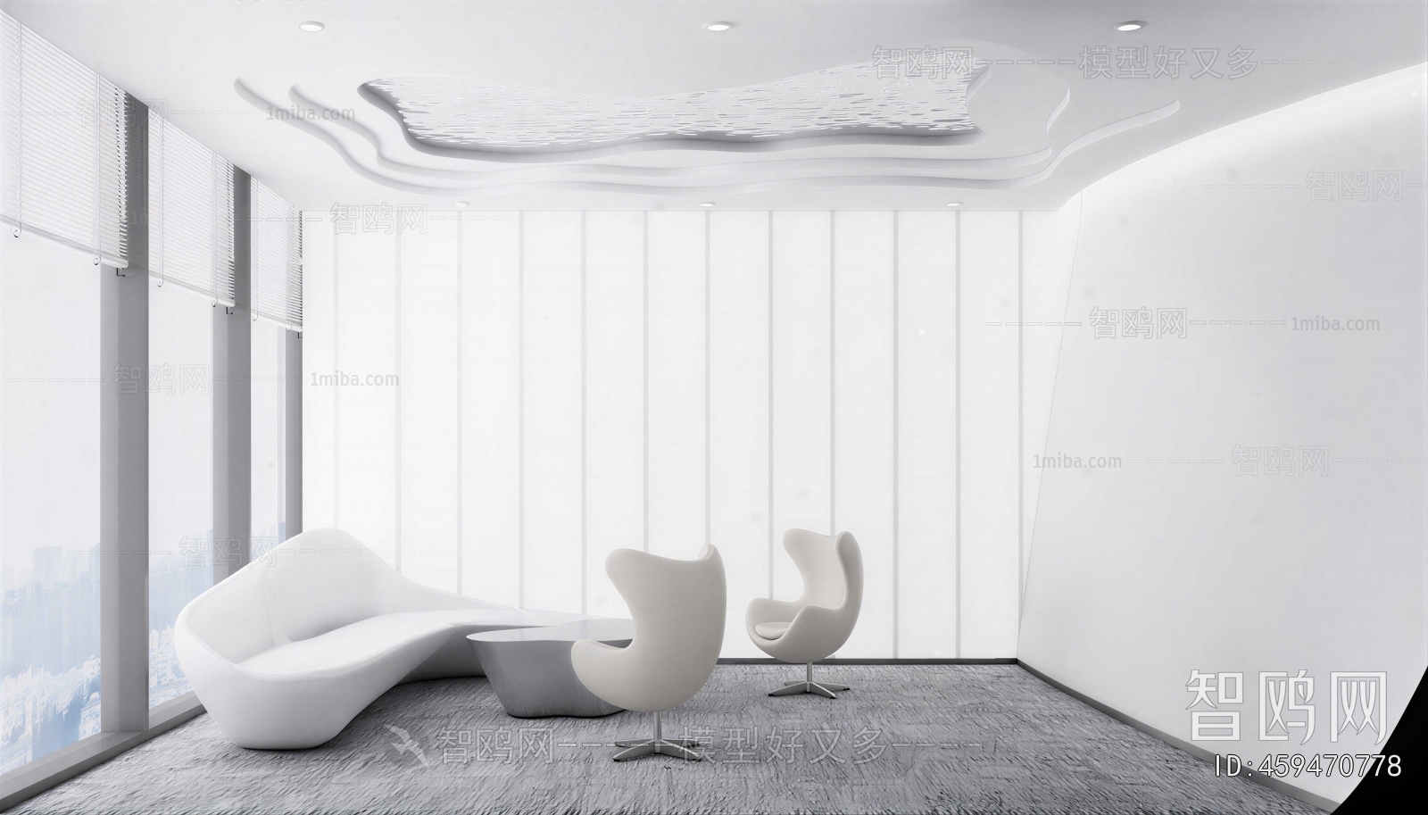 Modern Office Living Room