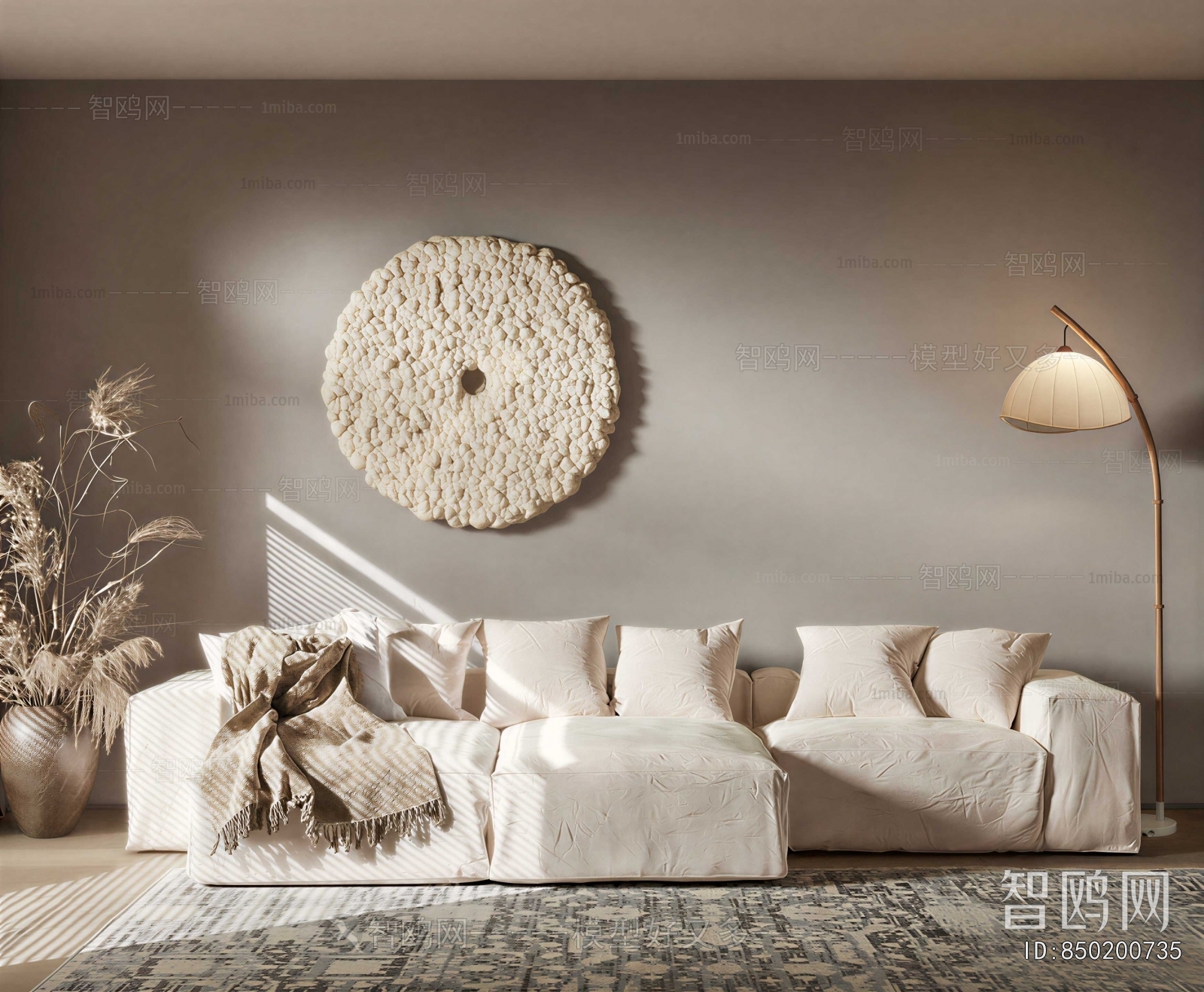 Wabi-sabi Style Corner Sofa