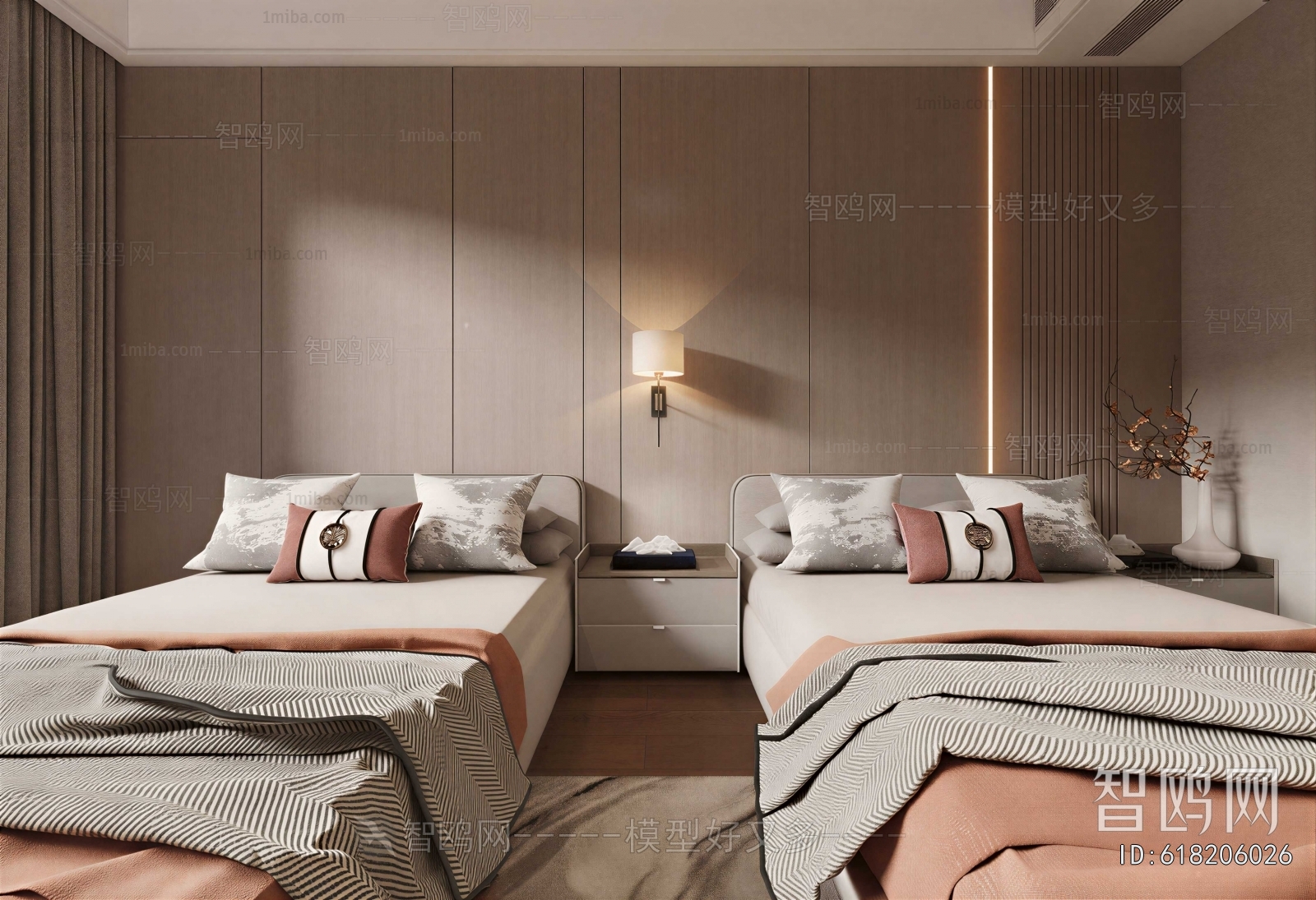 New Chinese Style Bedroom