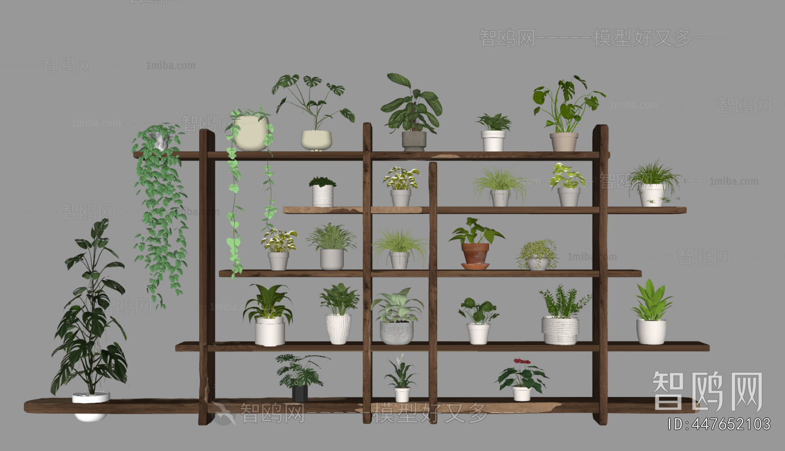 Modern Potted Green Plant