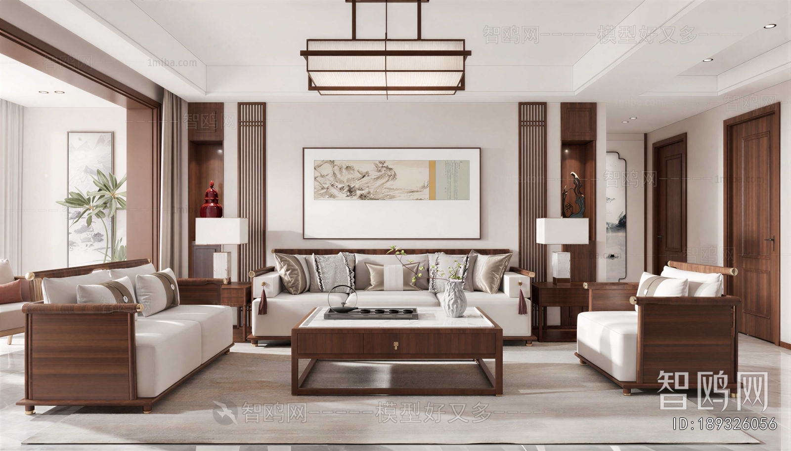 New Chinese Style A Living Room
