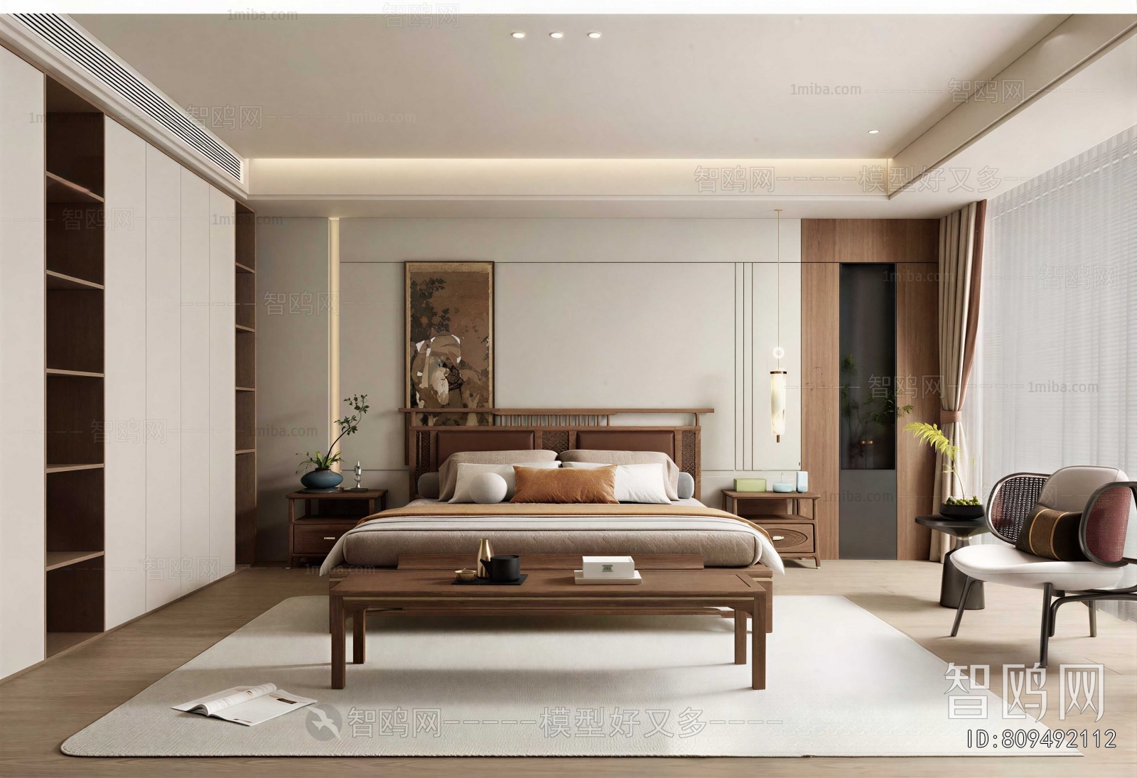 New Chinese Style Bedroom