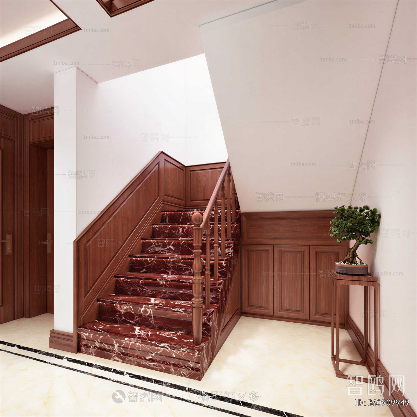 New Chinese Style Stairwell