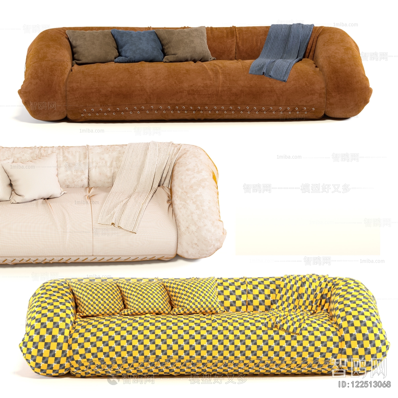 Modern Three-seat Sofa