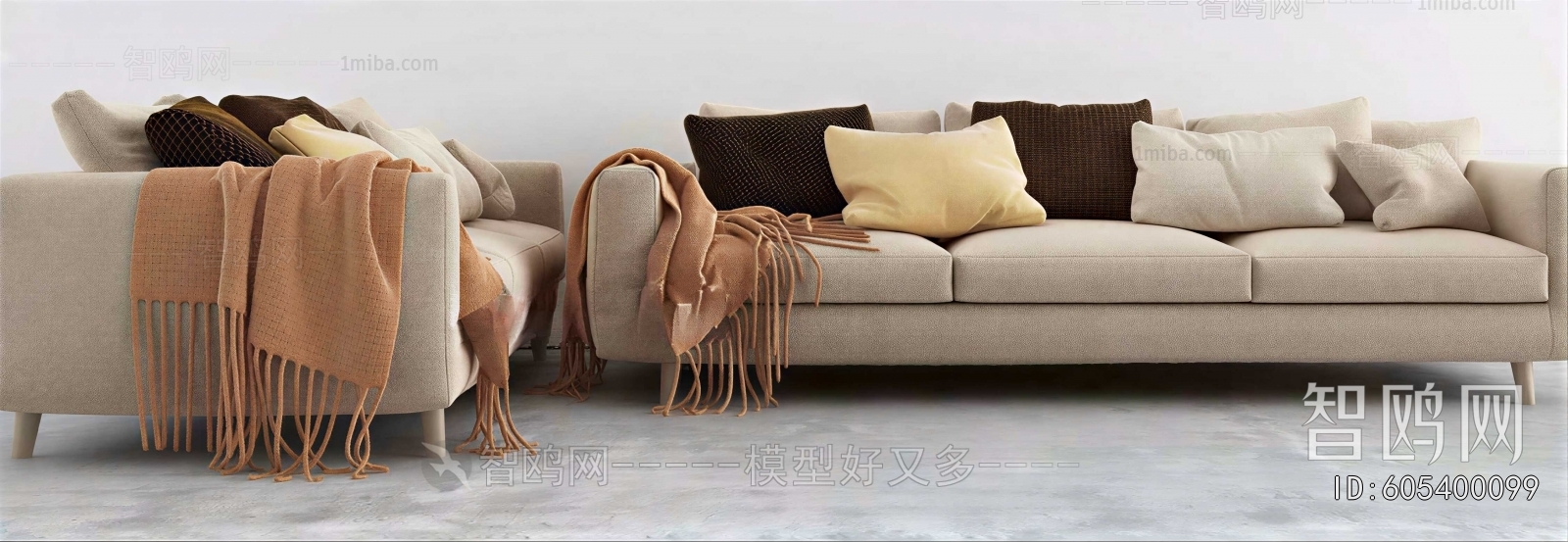 Modern Three-seat Sofa