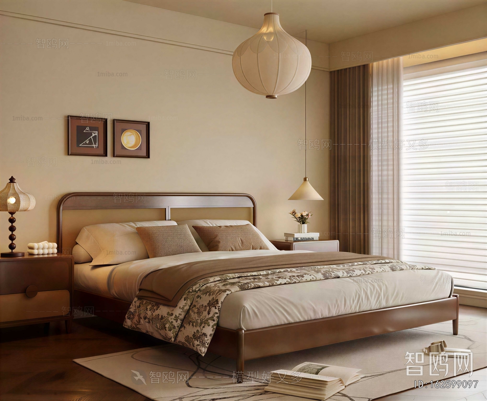 New Chinese Style Bedroom