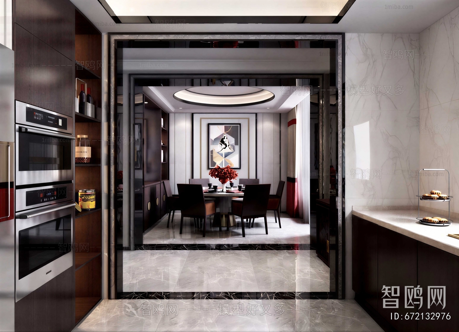 New Chinese Style Dining Room