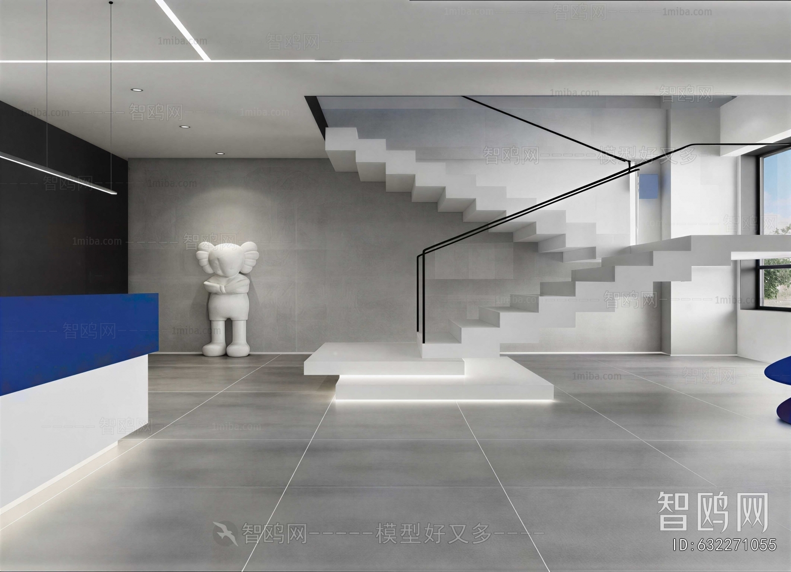 Modern Office Reception Desk
