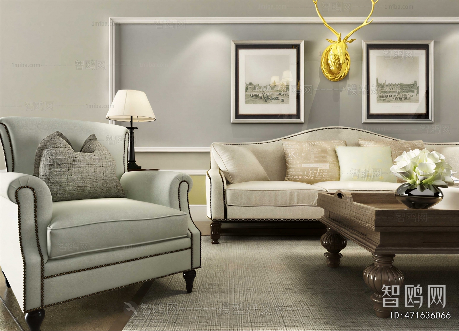 Simple European Style Sofa Combination