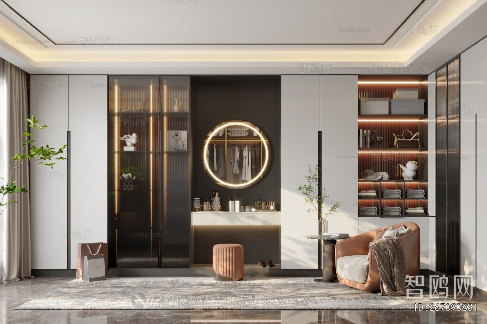 Modern Clothes Storage Area