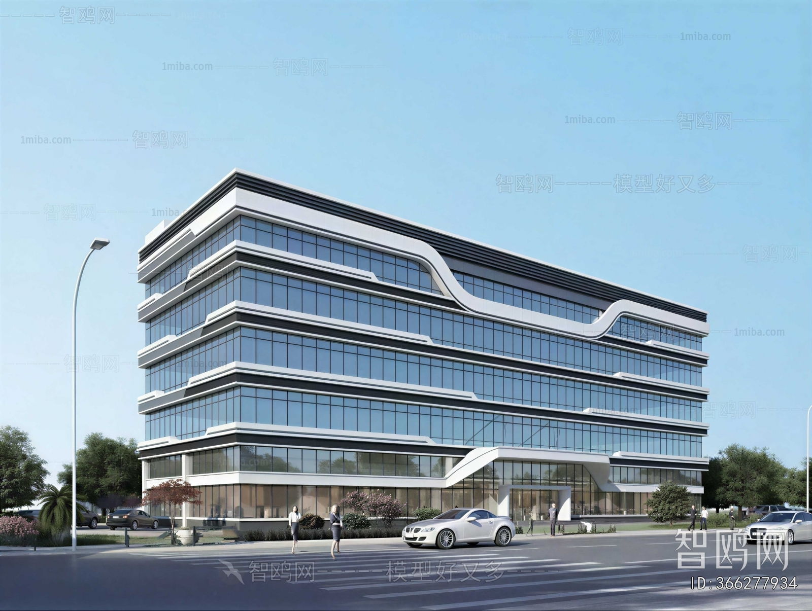 Modern Appearance Of Commercial Building
