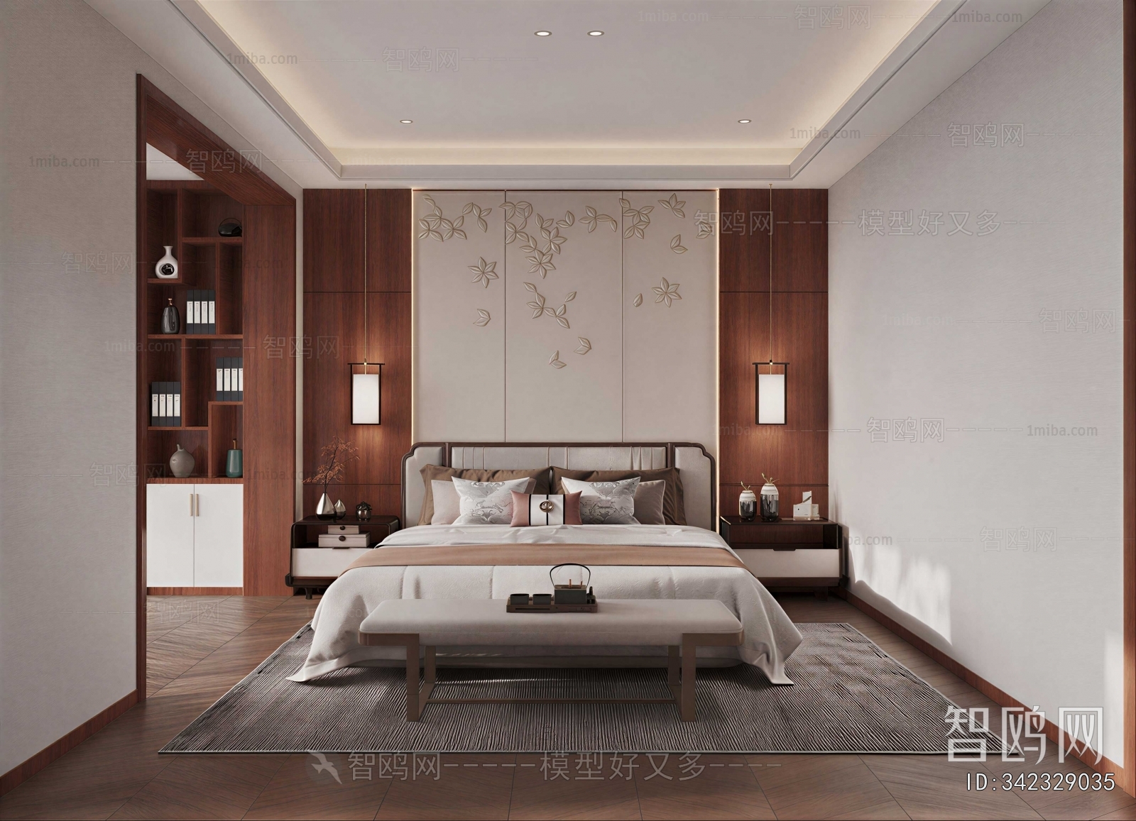 New Chinese Style Bedroom
