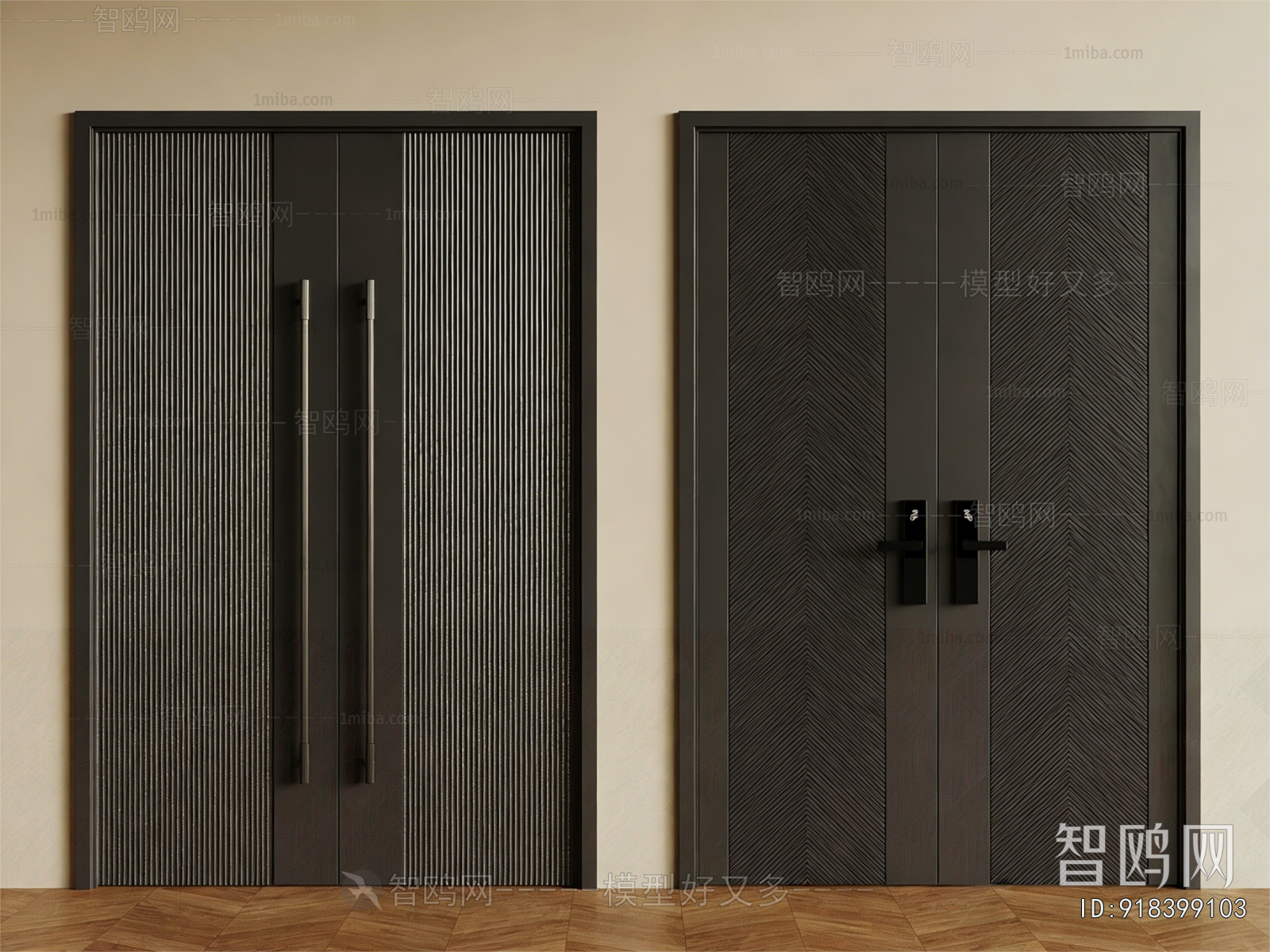 Modern Double Door