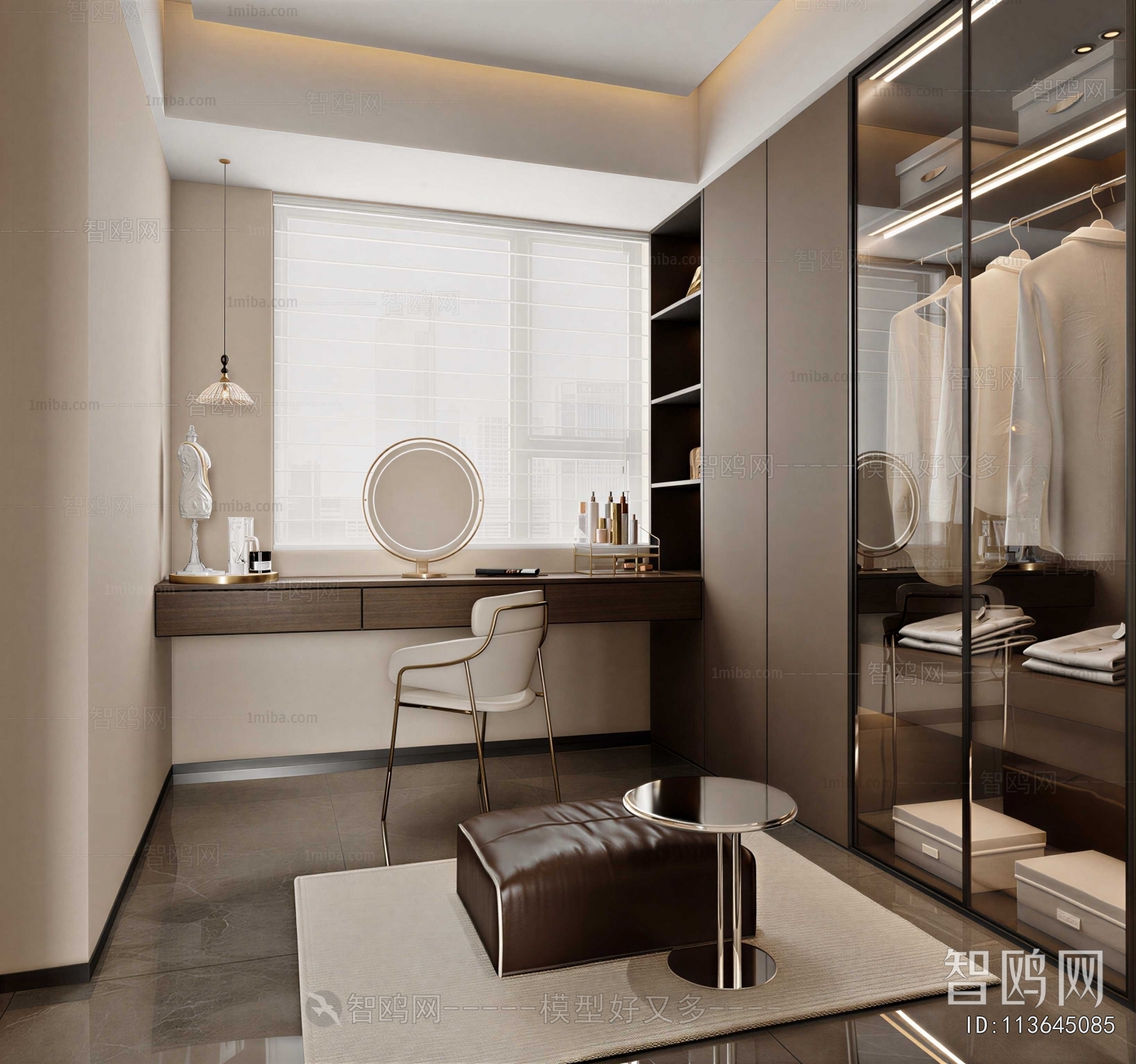 Modern Clothes Storage Area