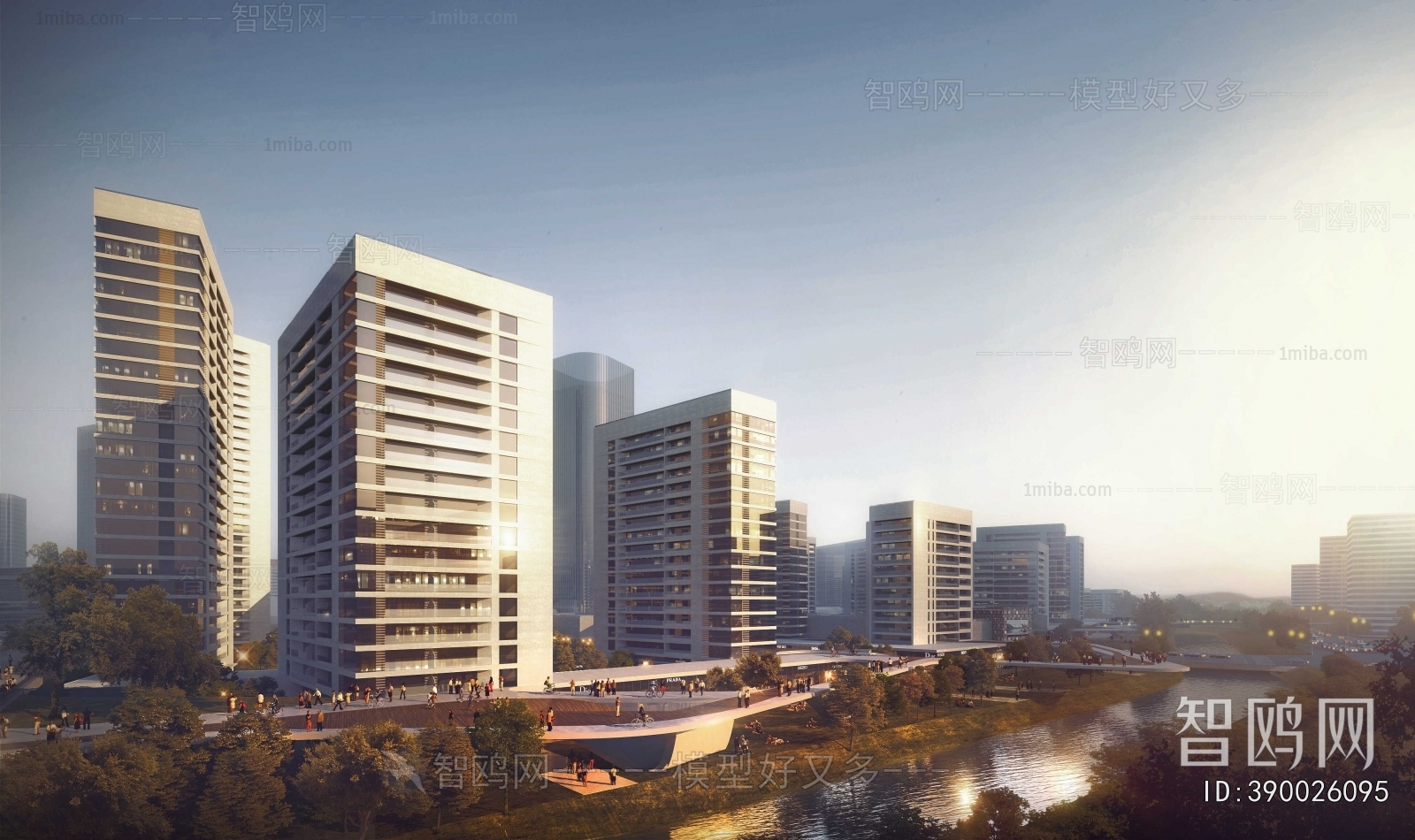 Modern Architectural Bird's-eye View Planning