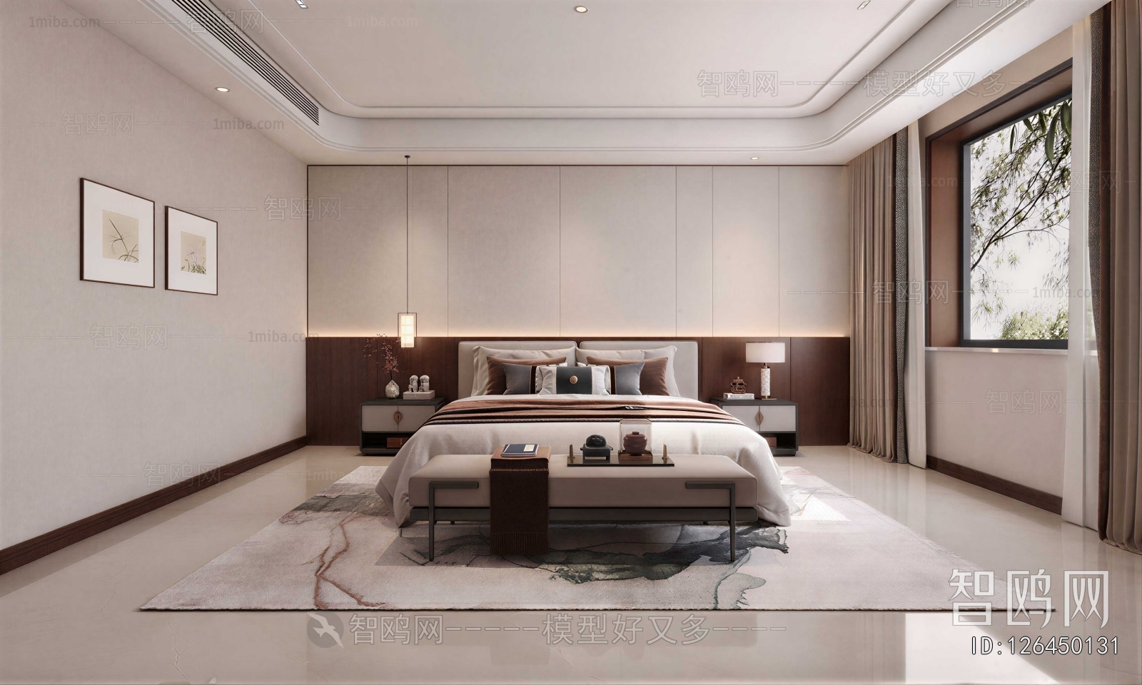 New Chinese Style Bedroom
