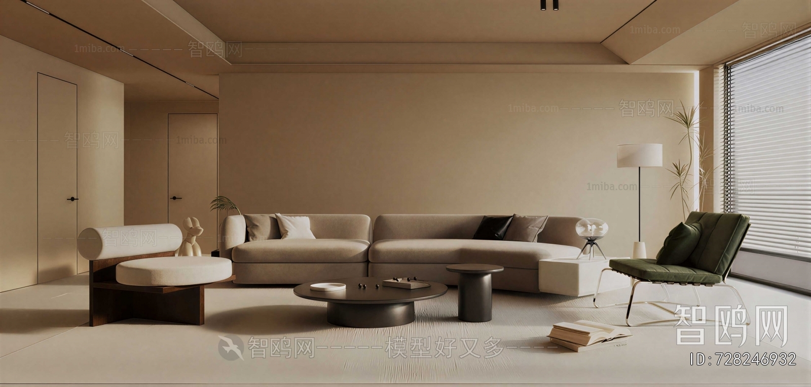 Wabi-sabi Style A Living Room