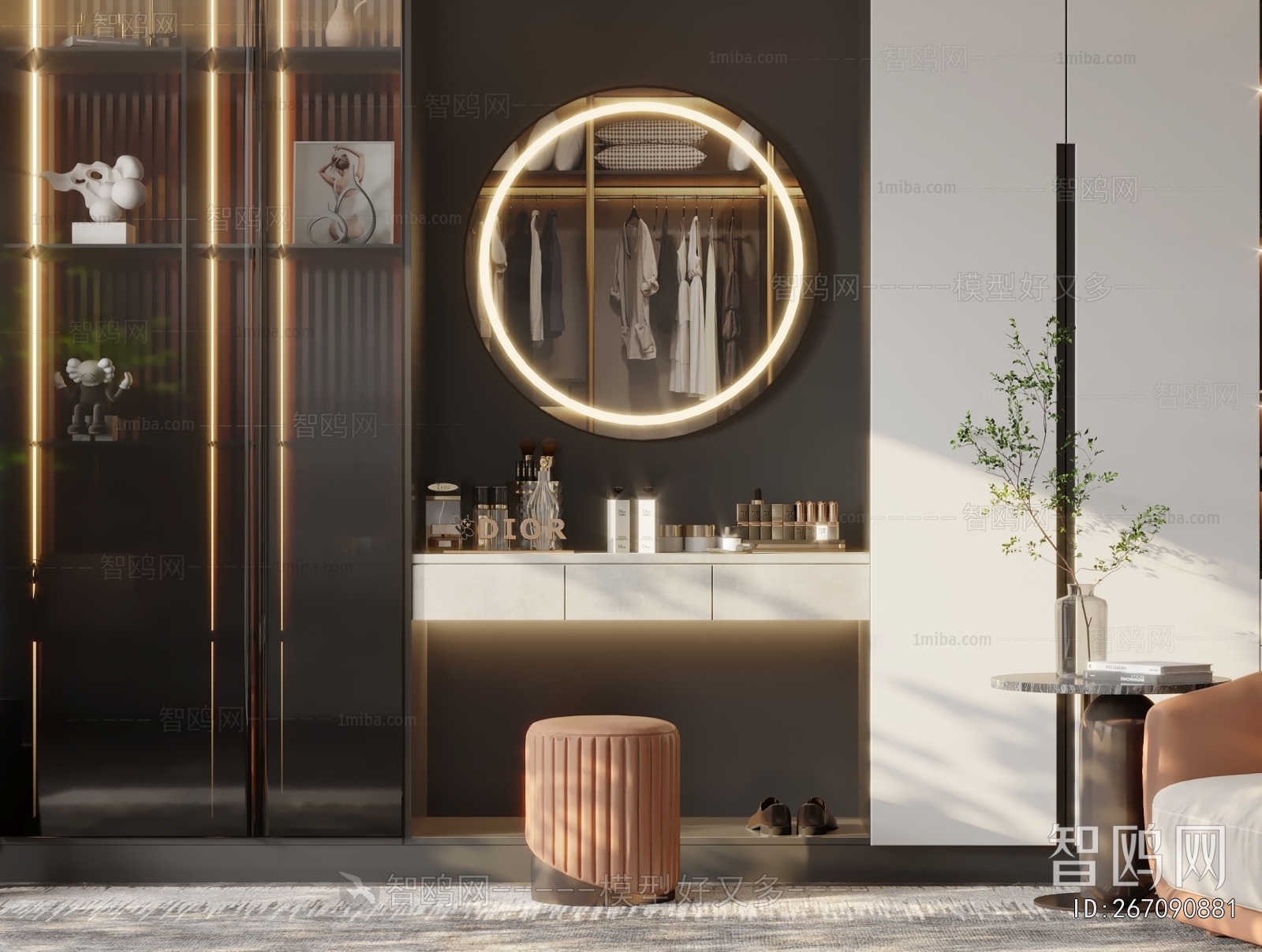 Modern Clothes Storage Area