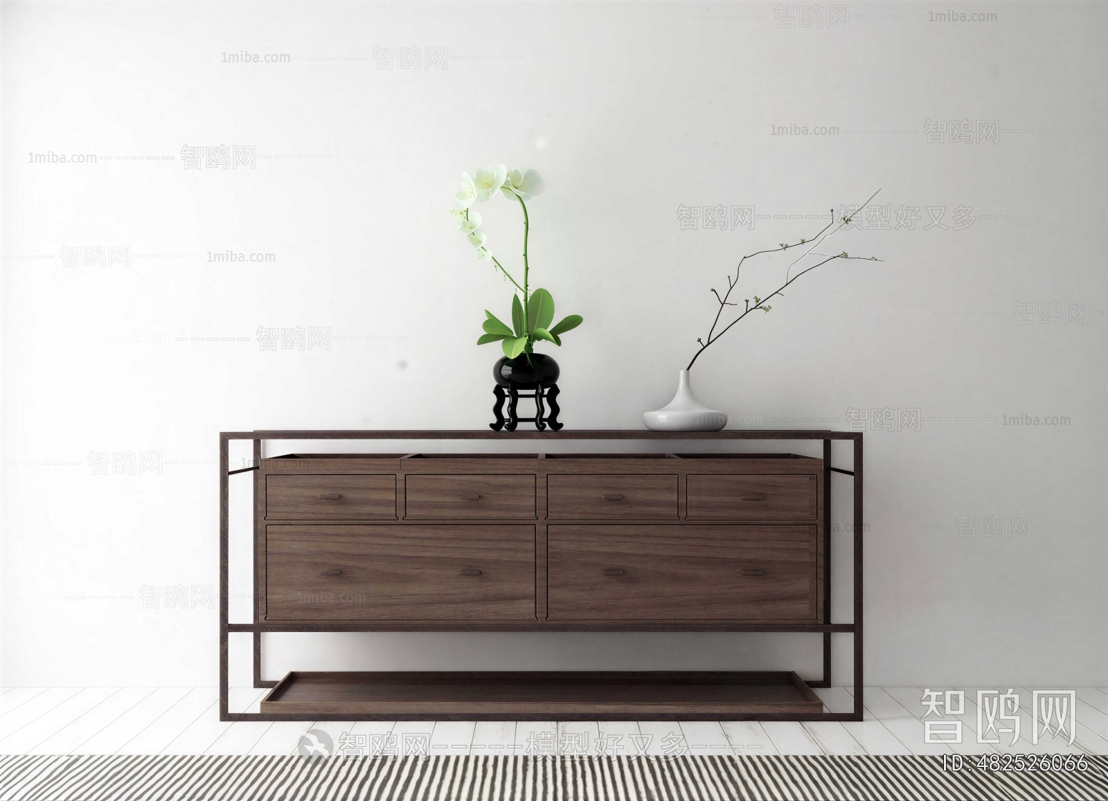 New Chinese Style Side Cabinet