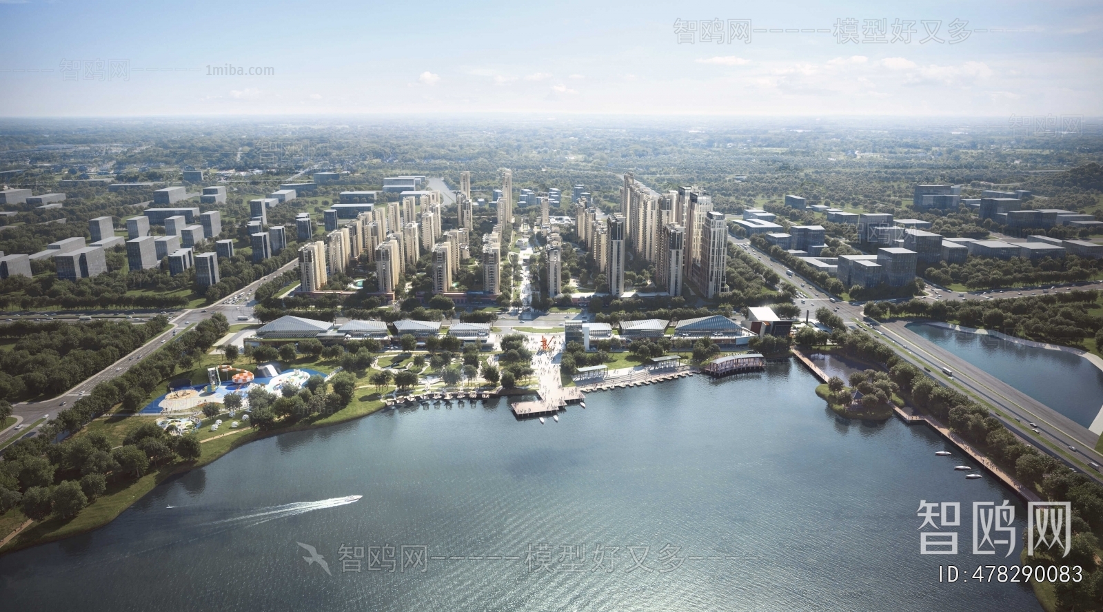 Modern Architectural Bird's-eye View Planning