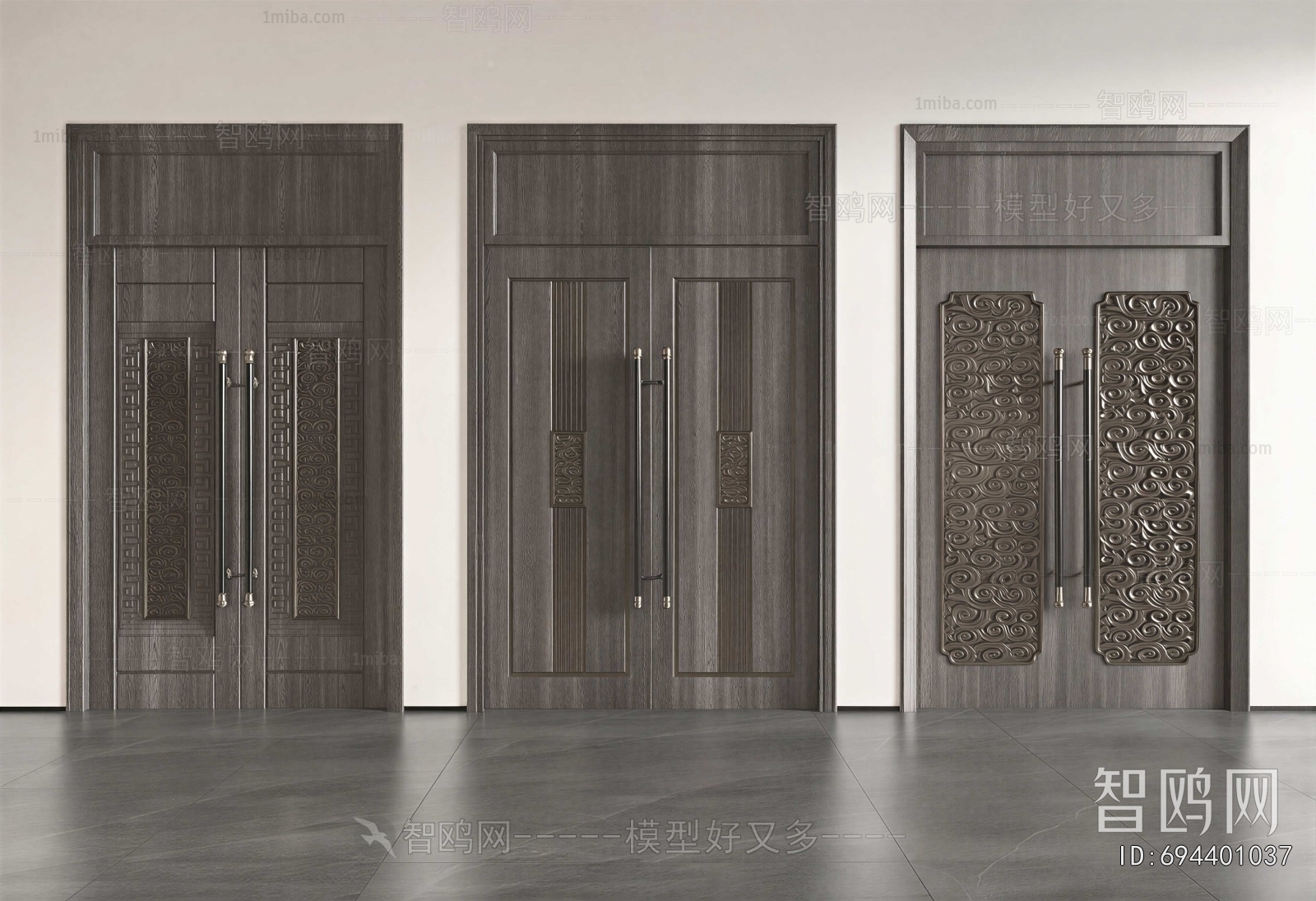 New Chinese Style Double Door