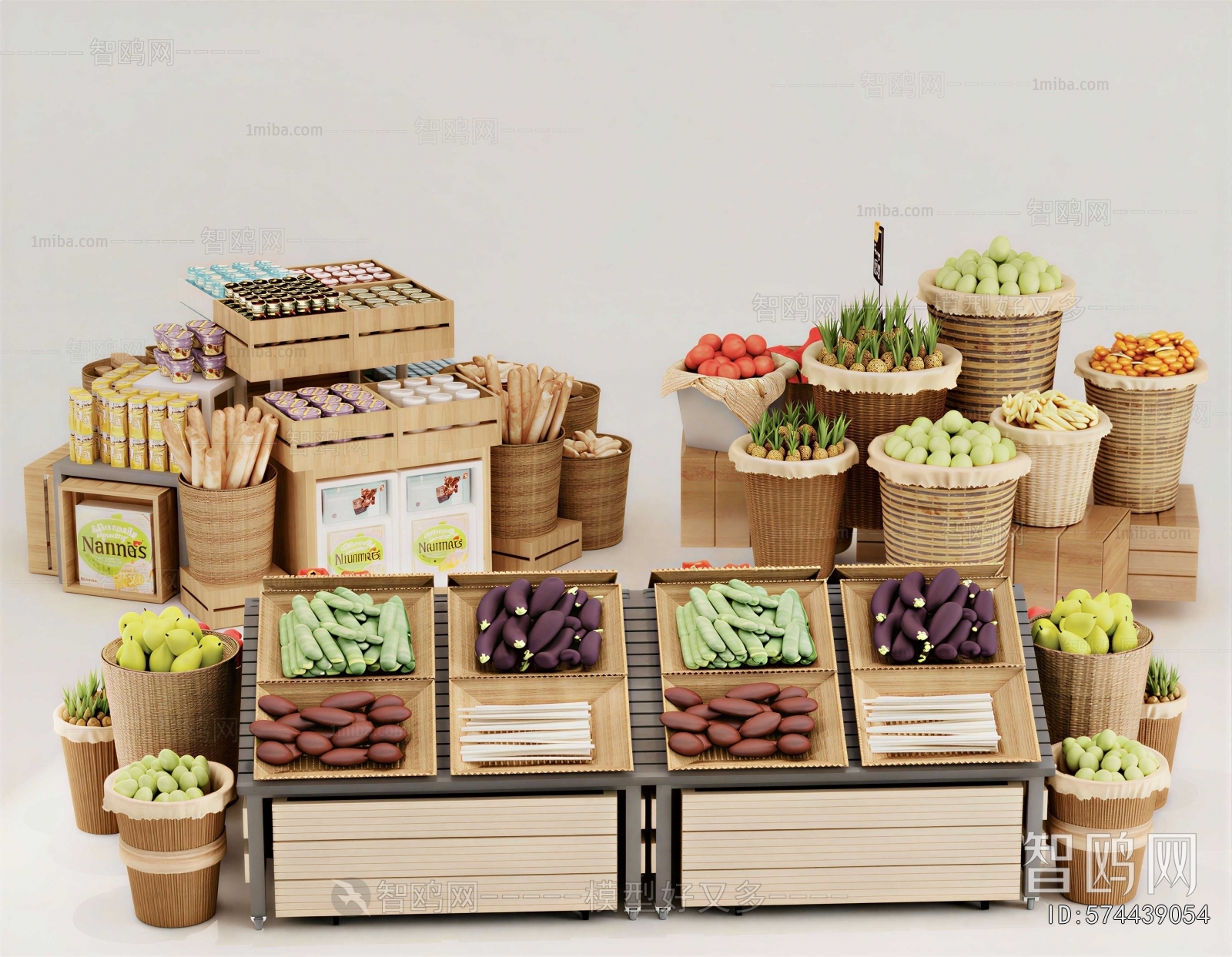 Modern Supermarket Shelf