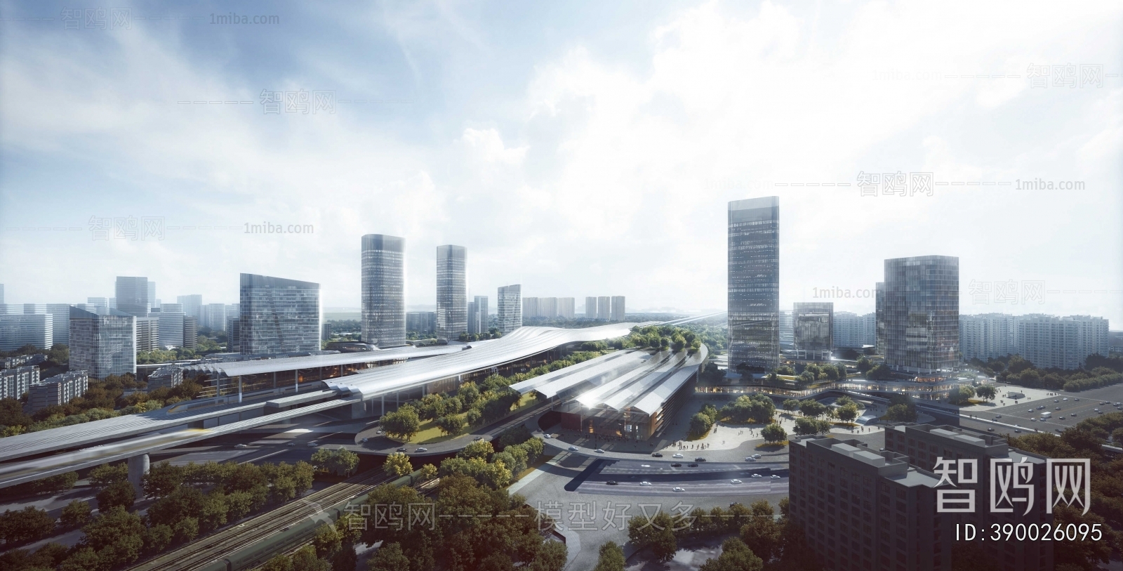 Modern Architectural Bird's-eye View Planning