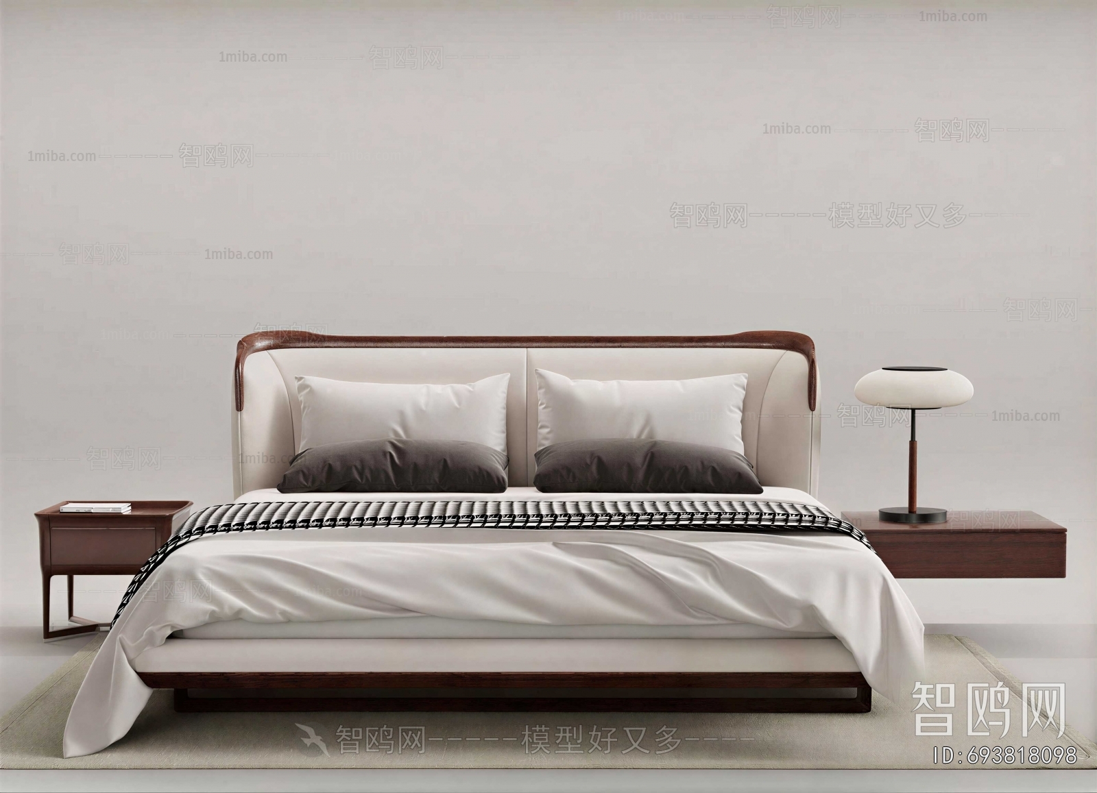 New Chinese Style Double Bed