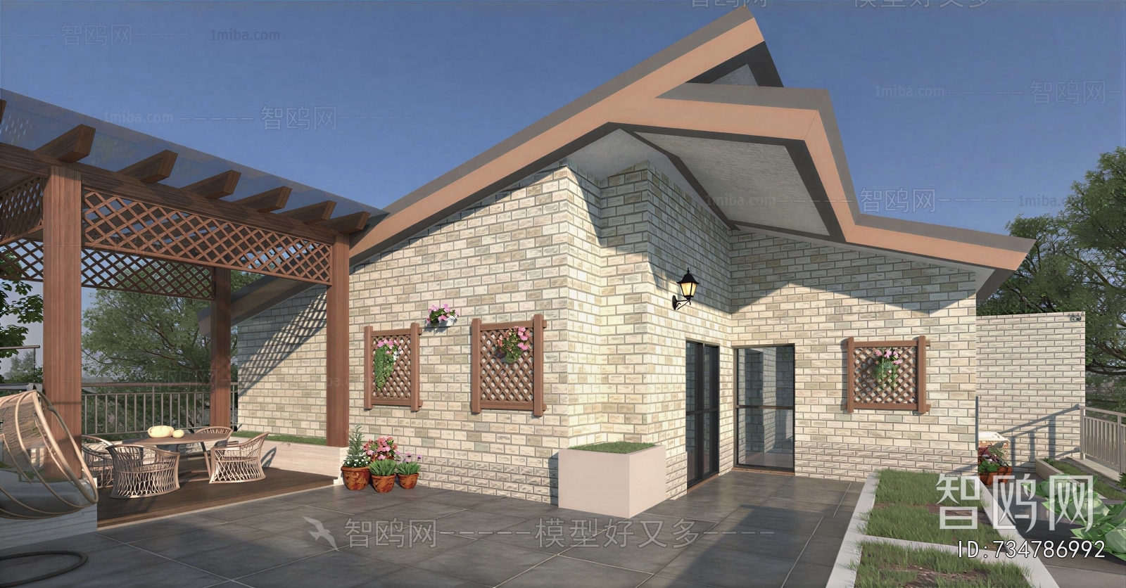 Modern Courtyard/landscape