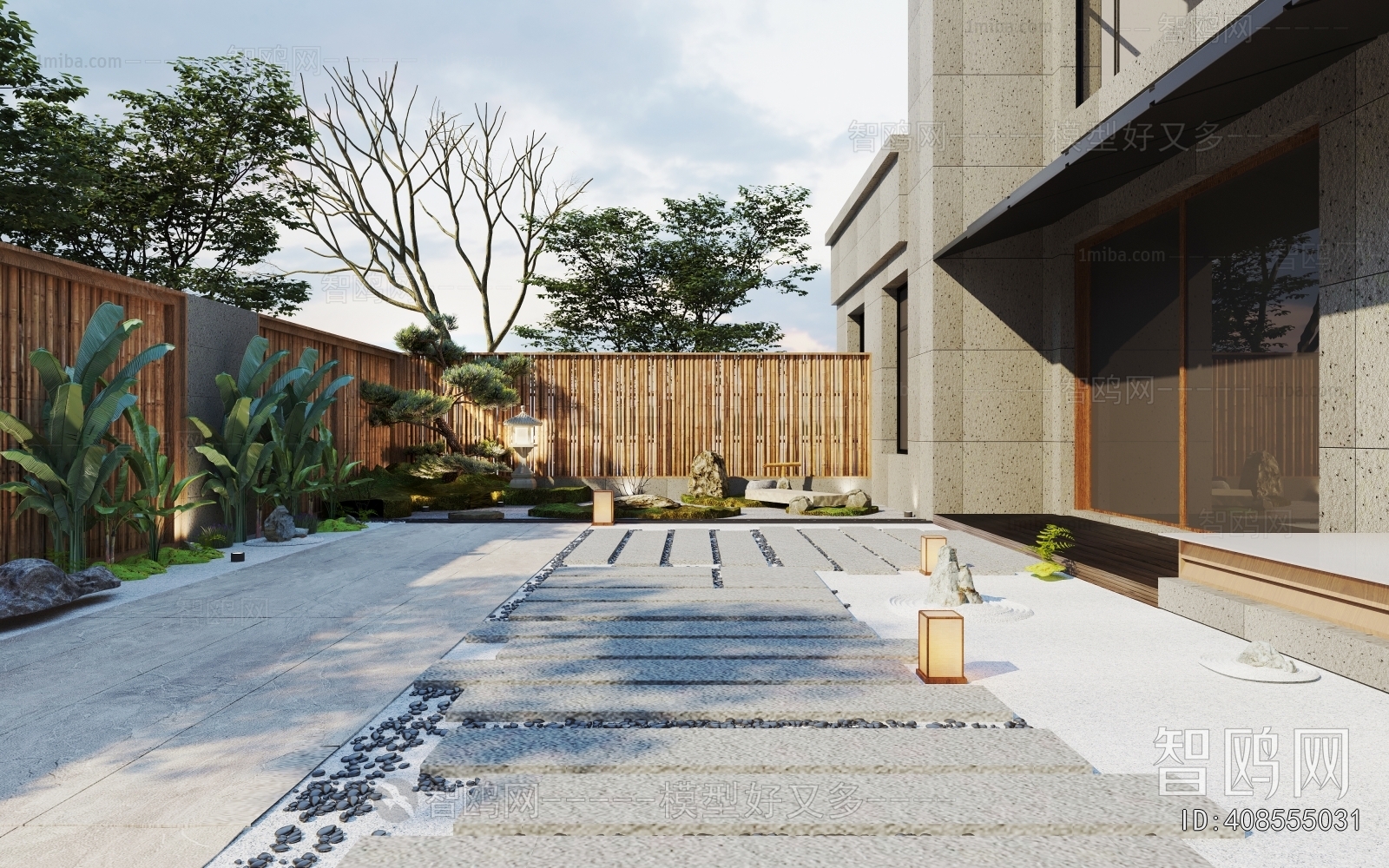 New Chinese Style Courtyard/landscape