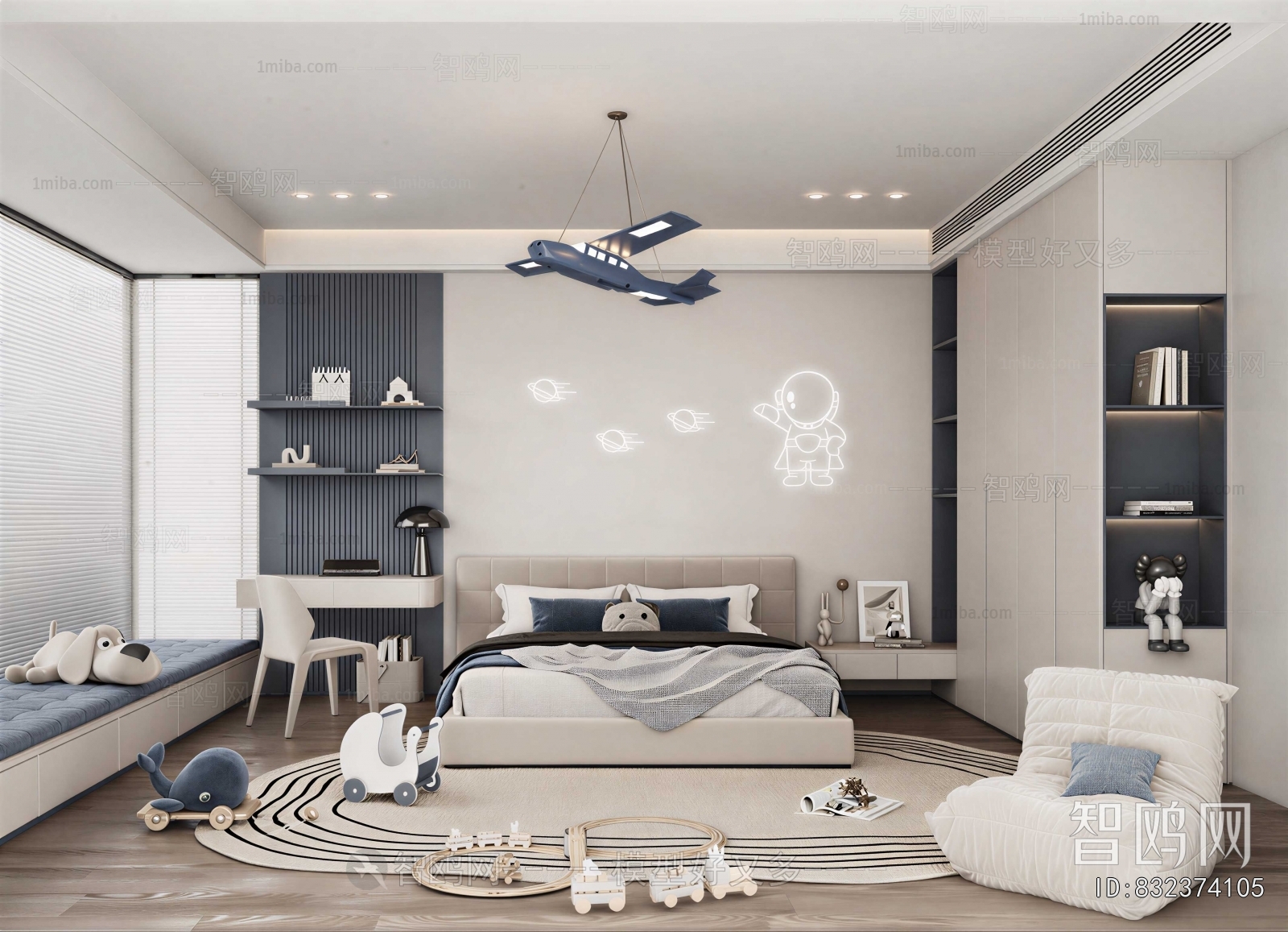 Modern Boy's Room And Son's Room