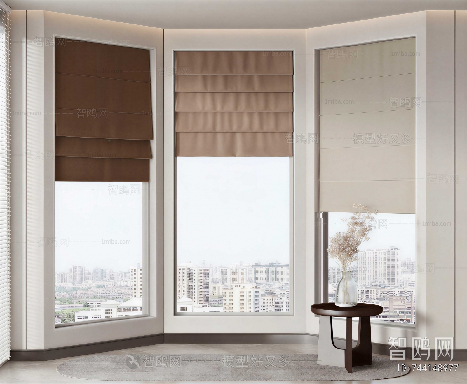 Modern Roman Curtain