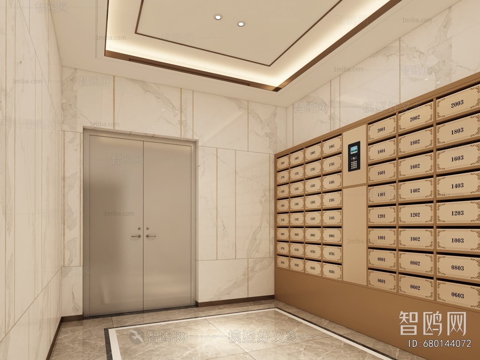 Modern Corridor/elevator Hall