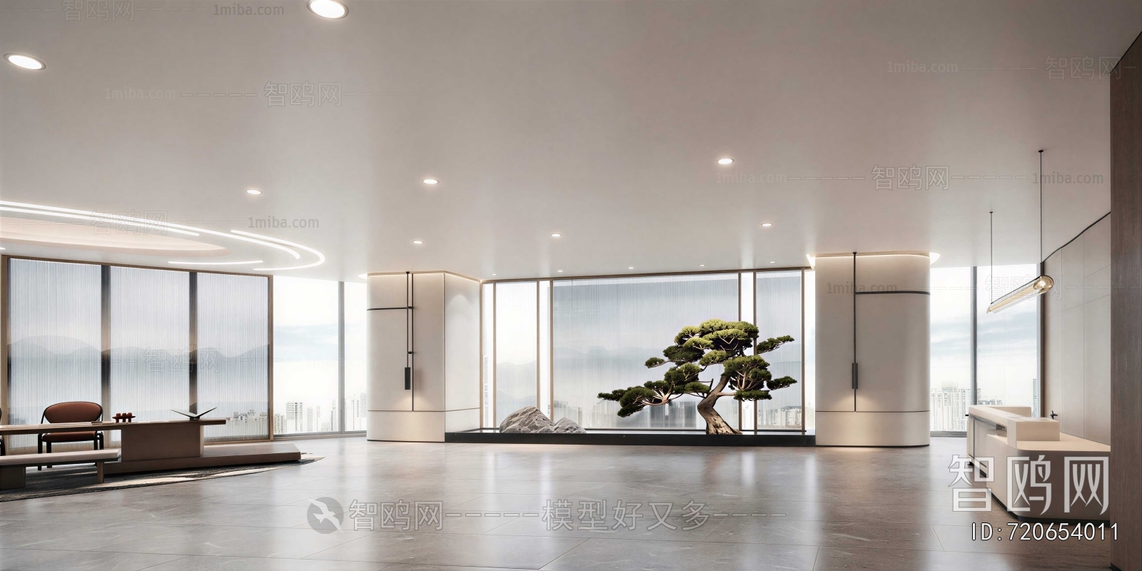New Chinese Style Office Reception Desk
