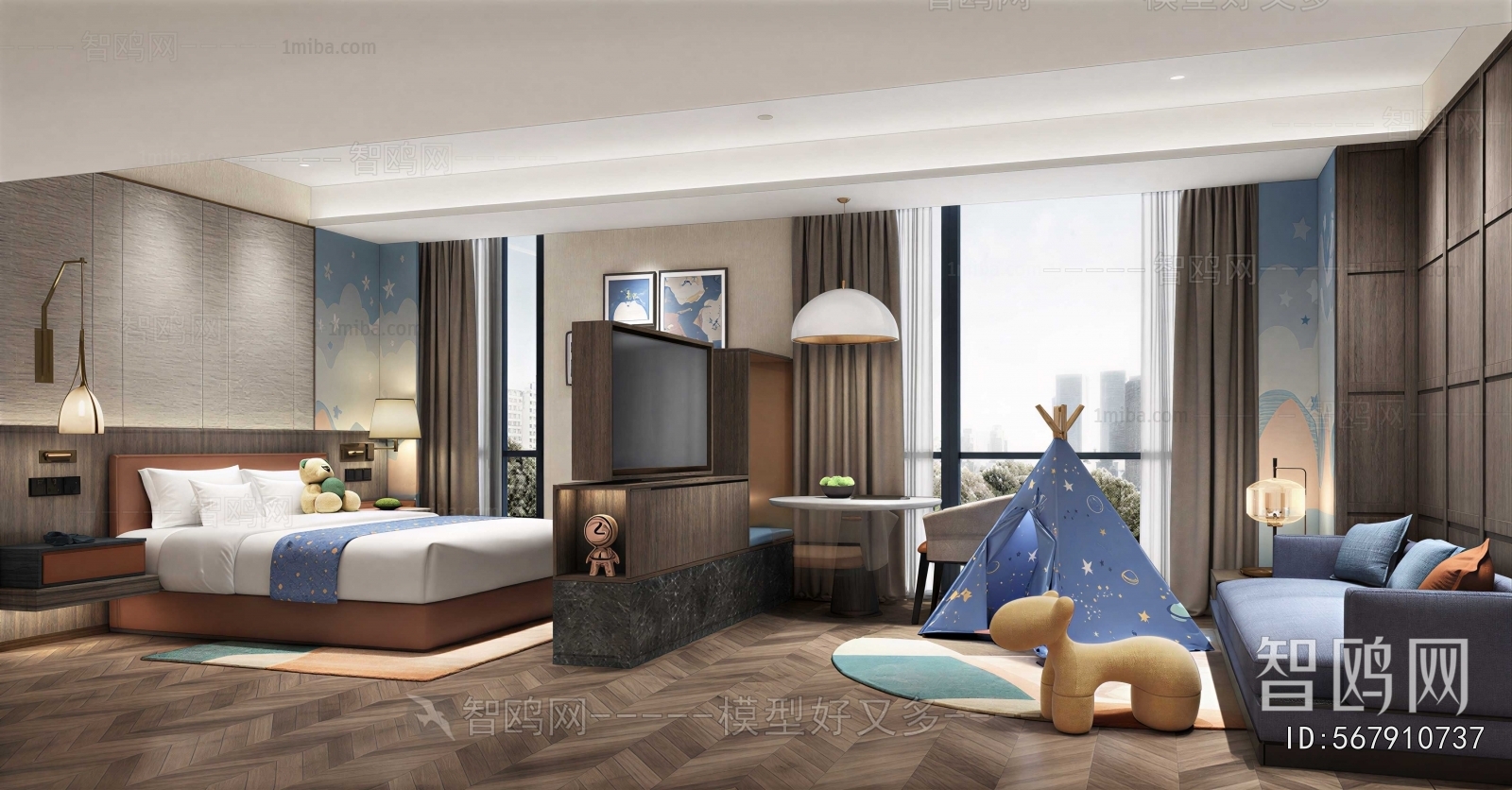 Modern Guest Room