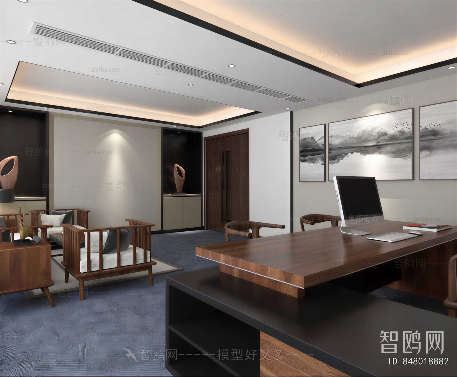 New Chinese Style Manager's Office