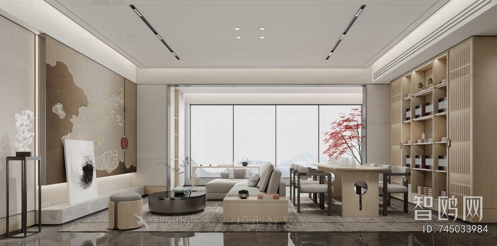 New Chinese Style A Living Room
