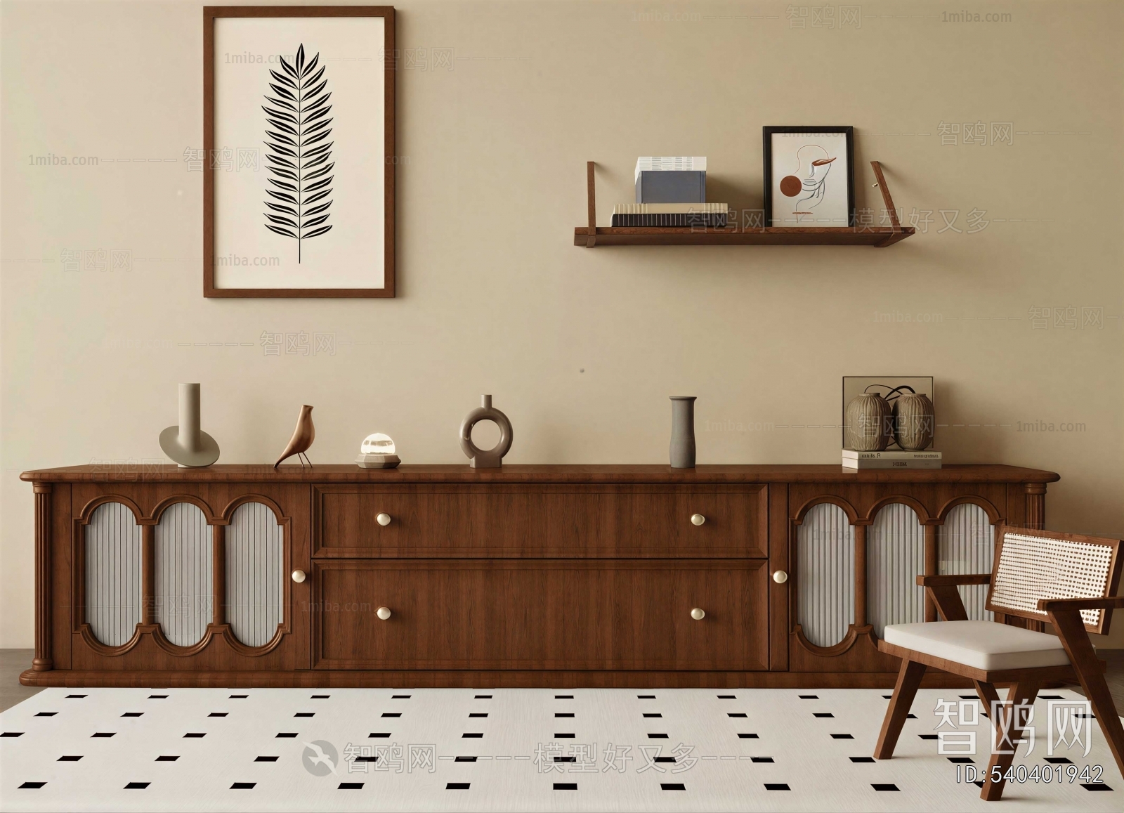 French Style Side Cabinet