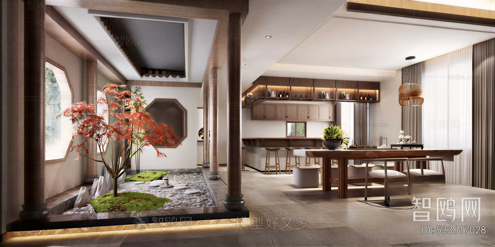 New Chinese Style Dining Room