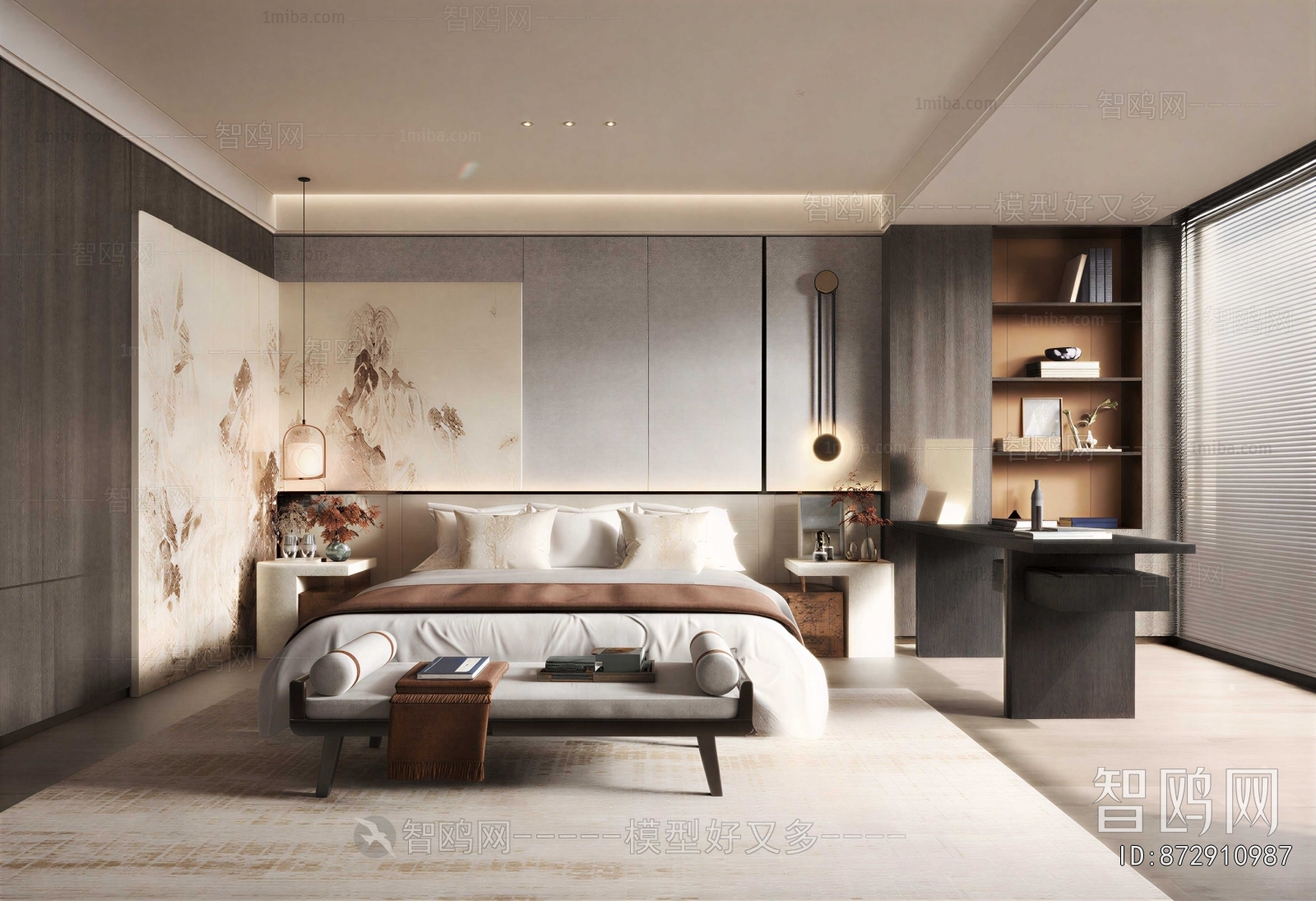New Chinese Style Bedroom
