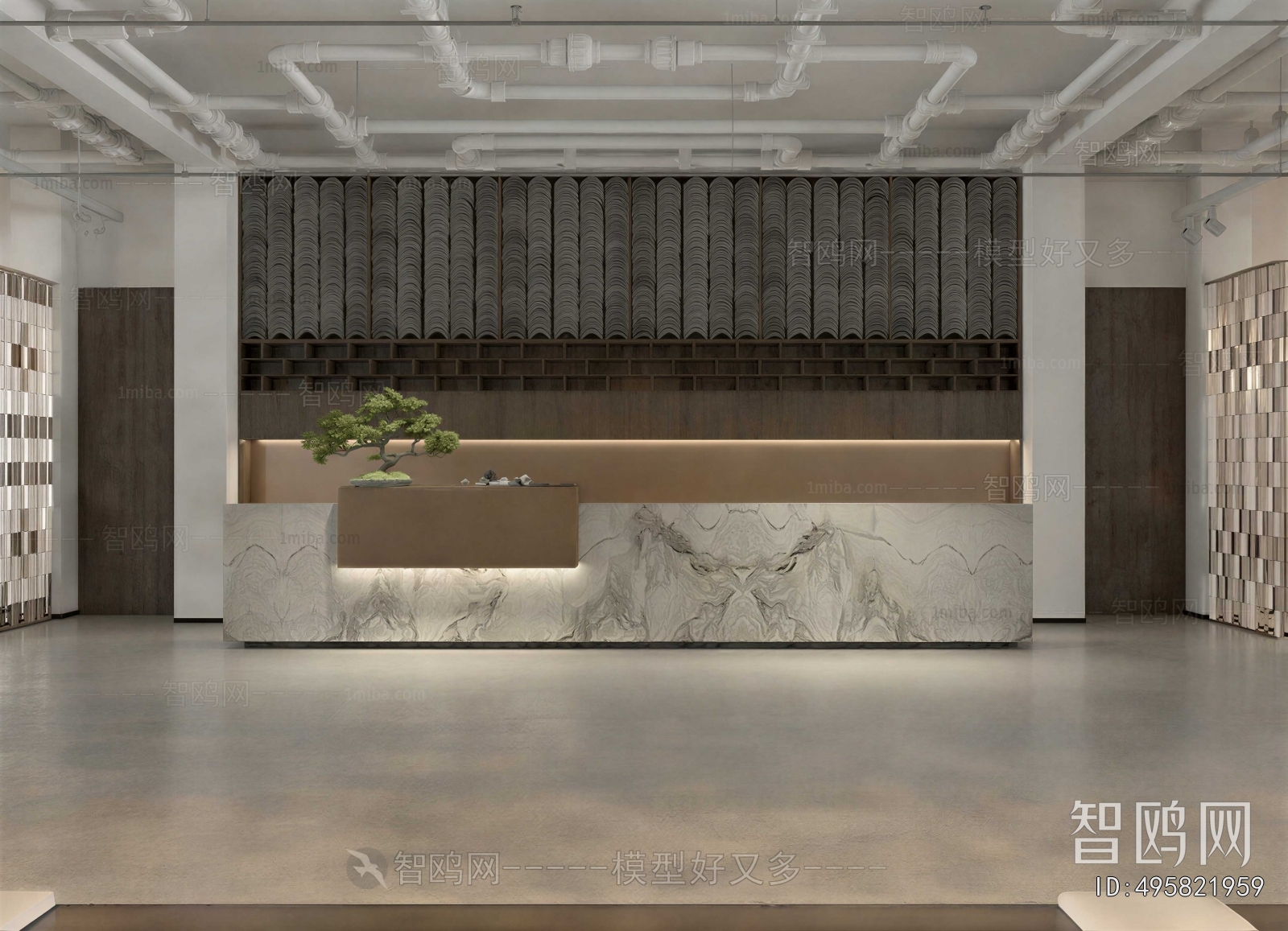 Modern Office Reception Desk