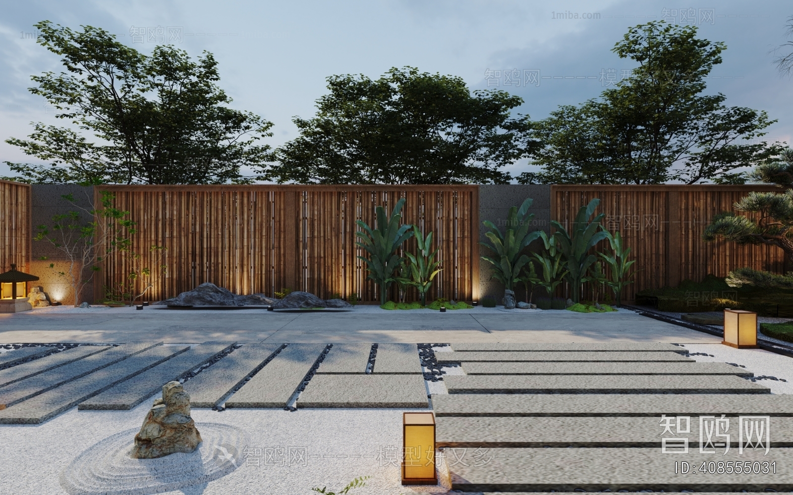 New Chinese Style Courtyard/landscape