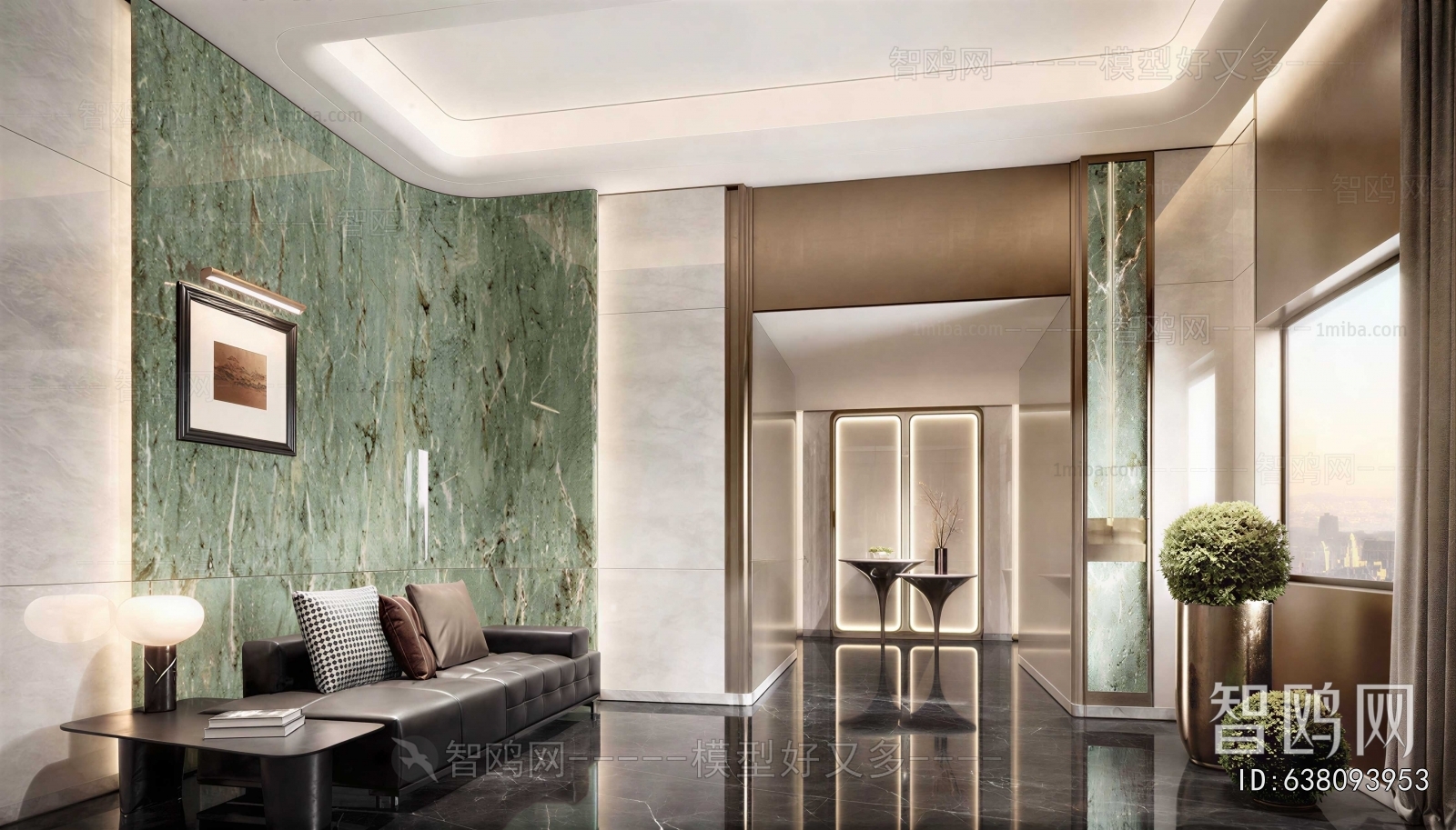 Modern Office Reception Desk